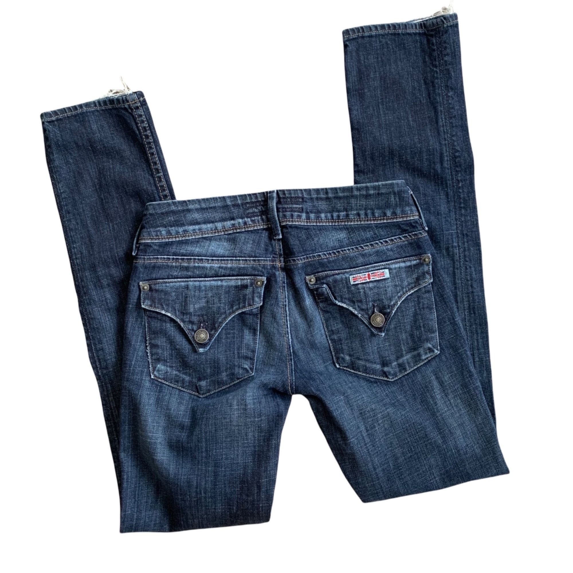 Hudson Hudson Collin Mid-Rise Dark Wash Skinny Denim Jeans24 Size 42" / US 20 - 6 Thumbnail