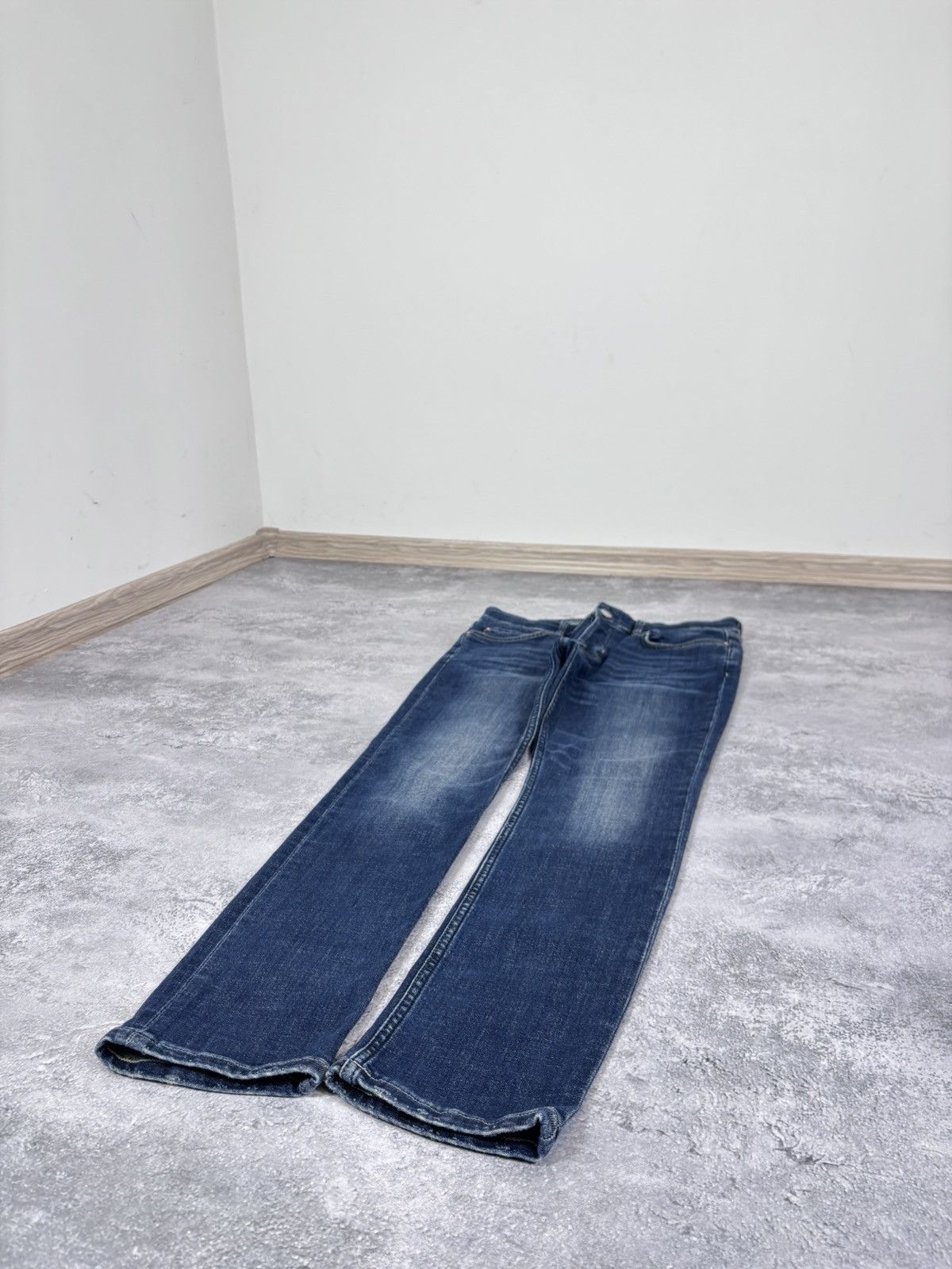Allsaints AllSaints Cigarette Men’s Navy Blue Denim Jeans Skinny Slim Size US 32 / EU 48 - 3 Thumbnail