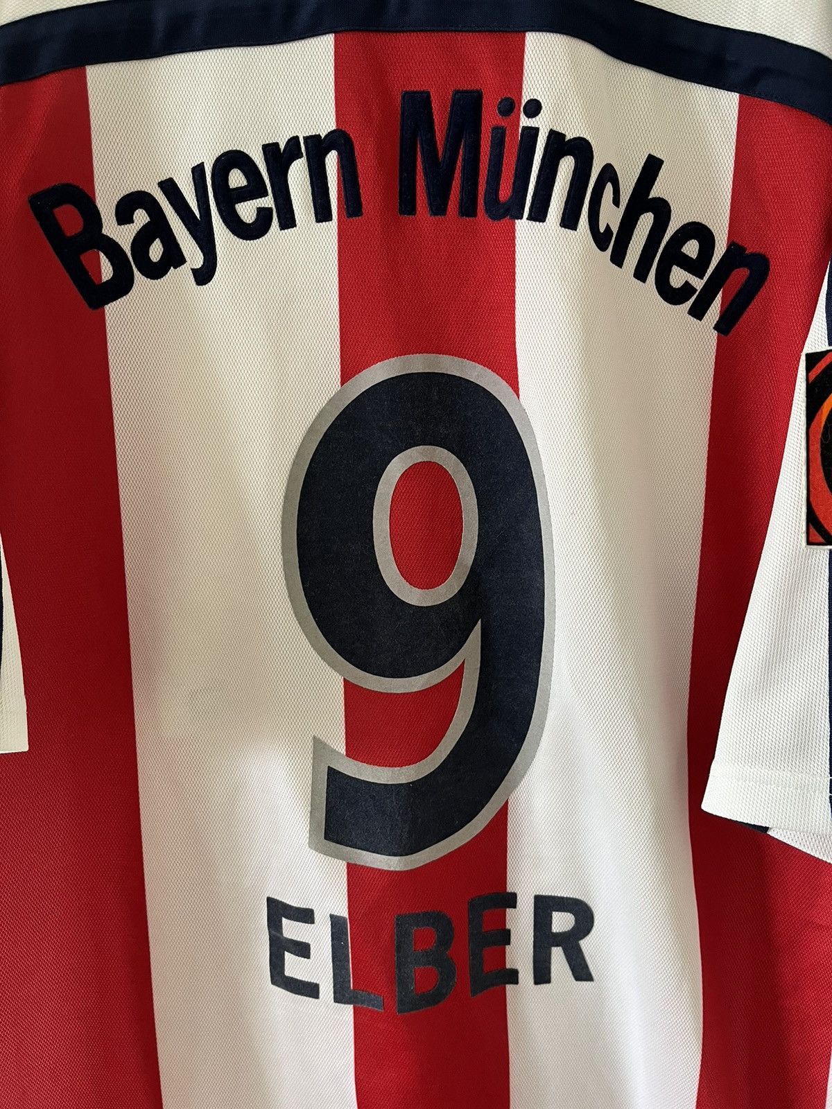 Bayern Monachium adidas 2000/2001 wyjazdowa Elber vintage — zdjęcie 2