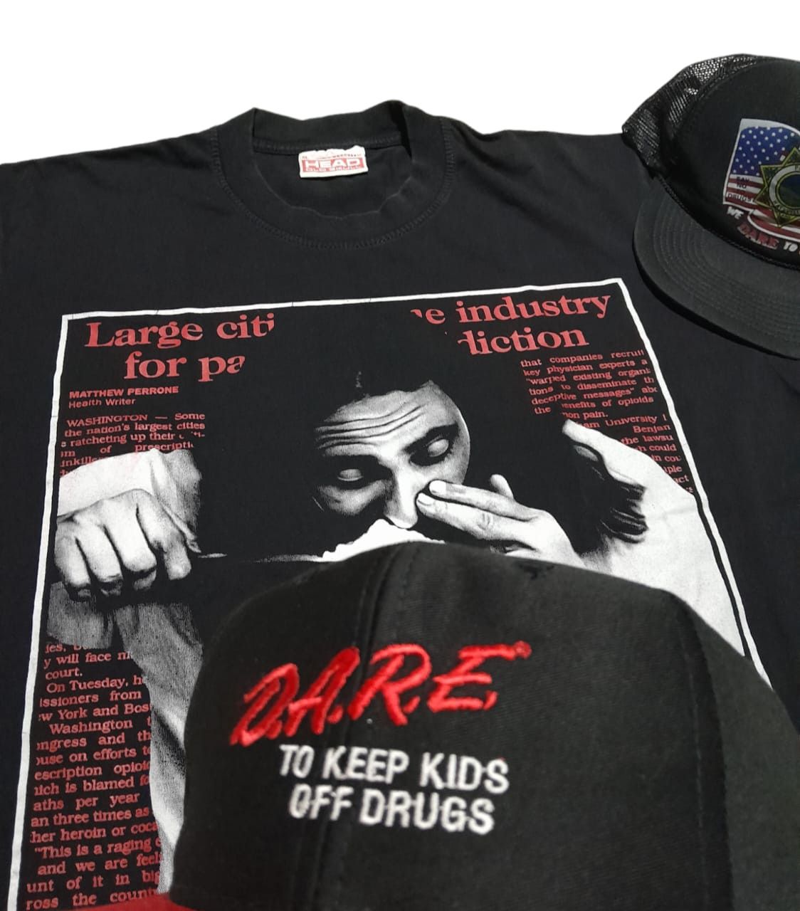 Band Tees Vintage Dare "To keep kids off drugs" Hat Size ONE SIZE - 2 Thumbnail