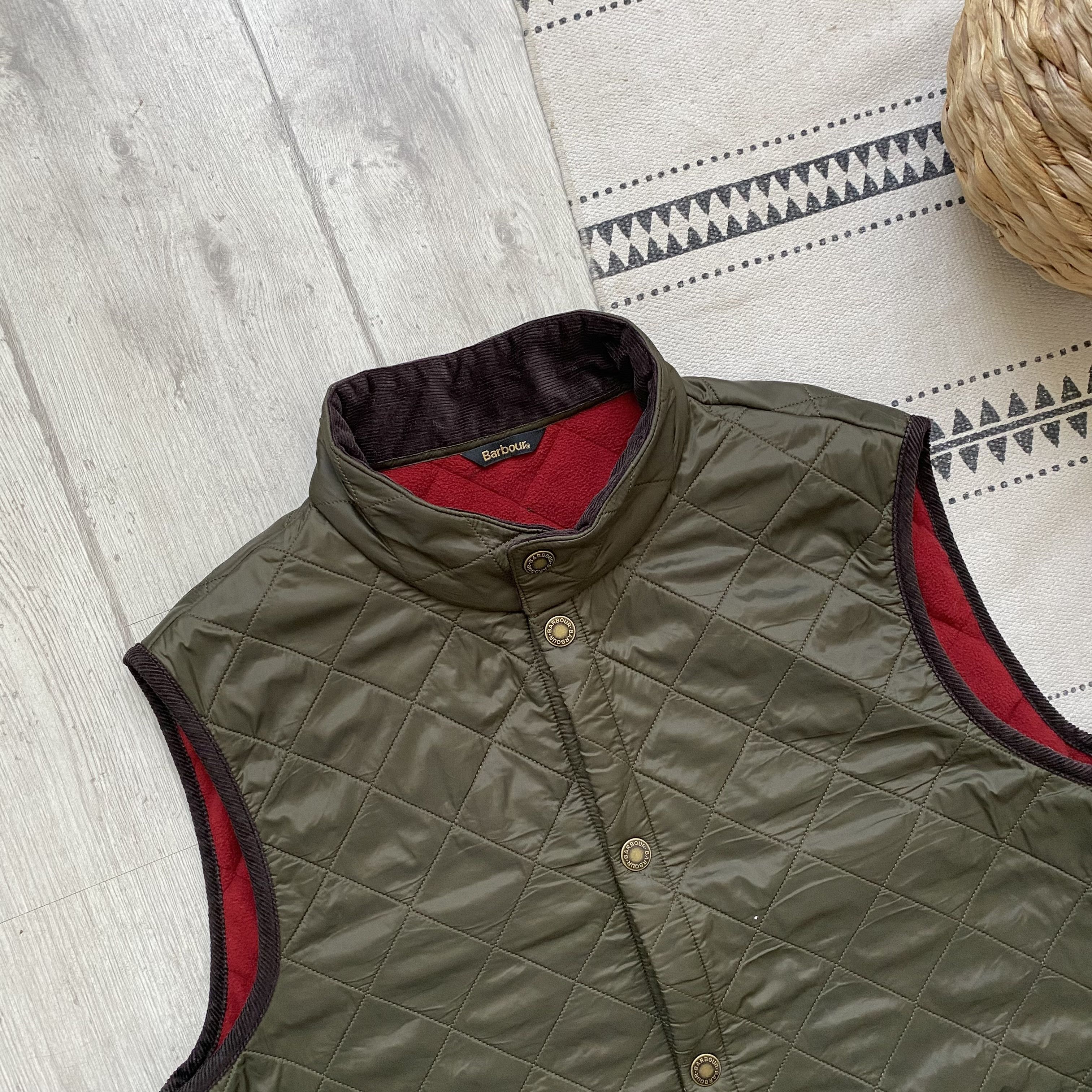Barbour 🐾 Vintage Barbour Quilted Waistcoat Linning Vest hunter Size US L / EU 52-54 / 3 - 2 Thumbnail
