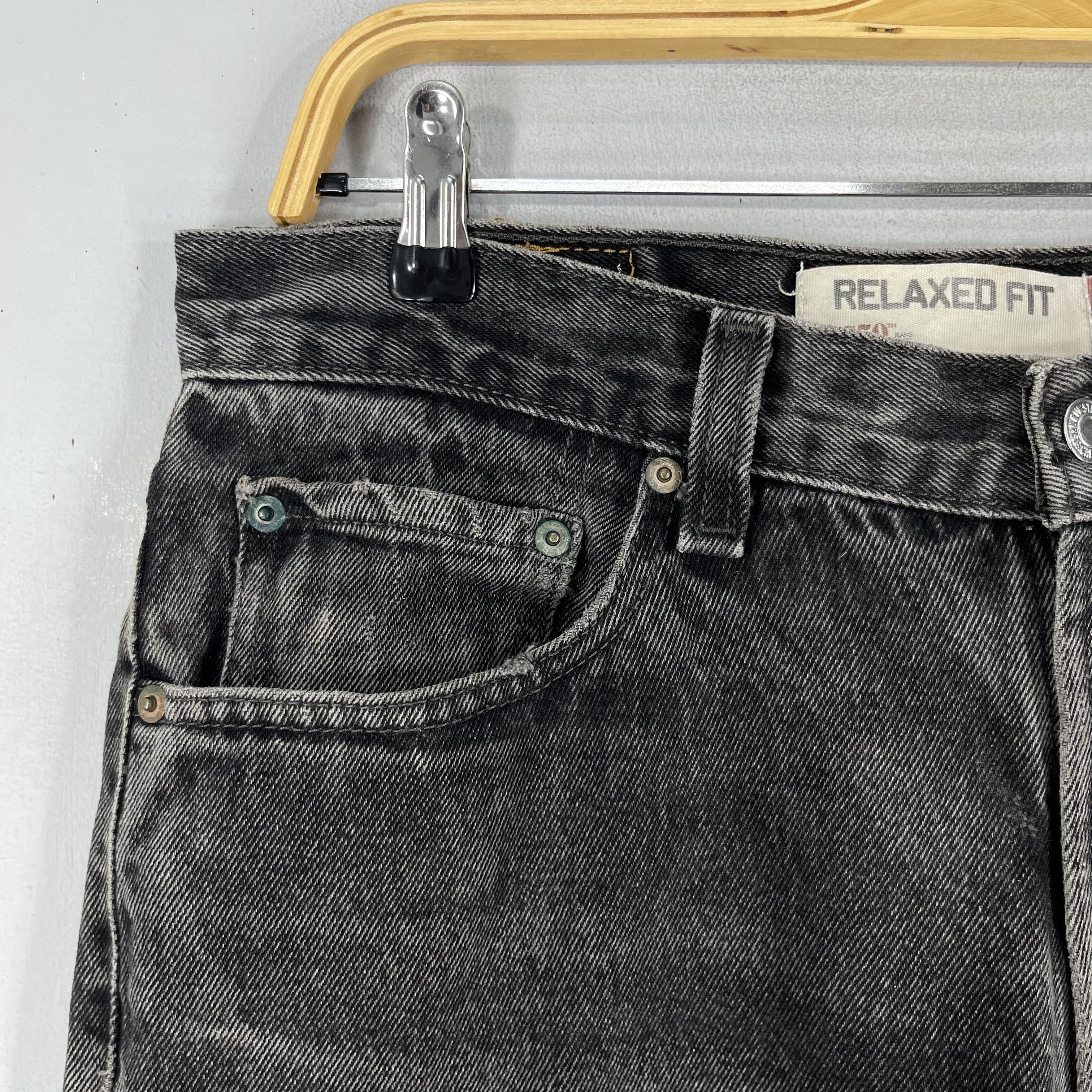 Jean × Levi's Size 32 Vintage Levis 550 Distressed Reinforced Jeans Size US 32 / EU 48 - 3 Thumbnail