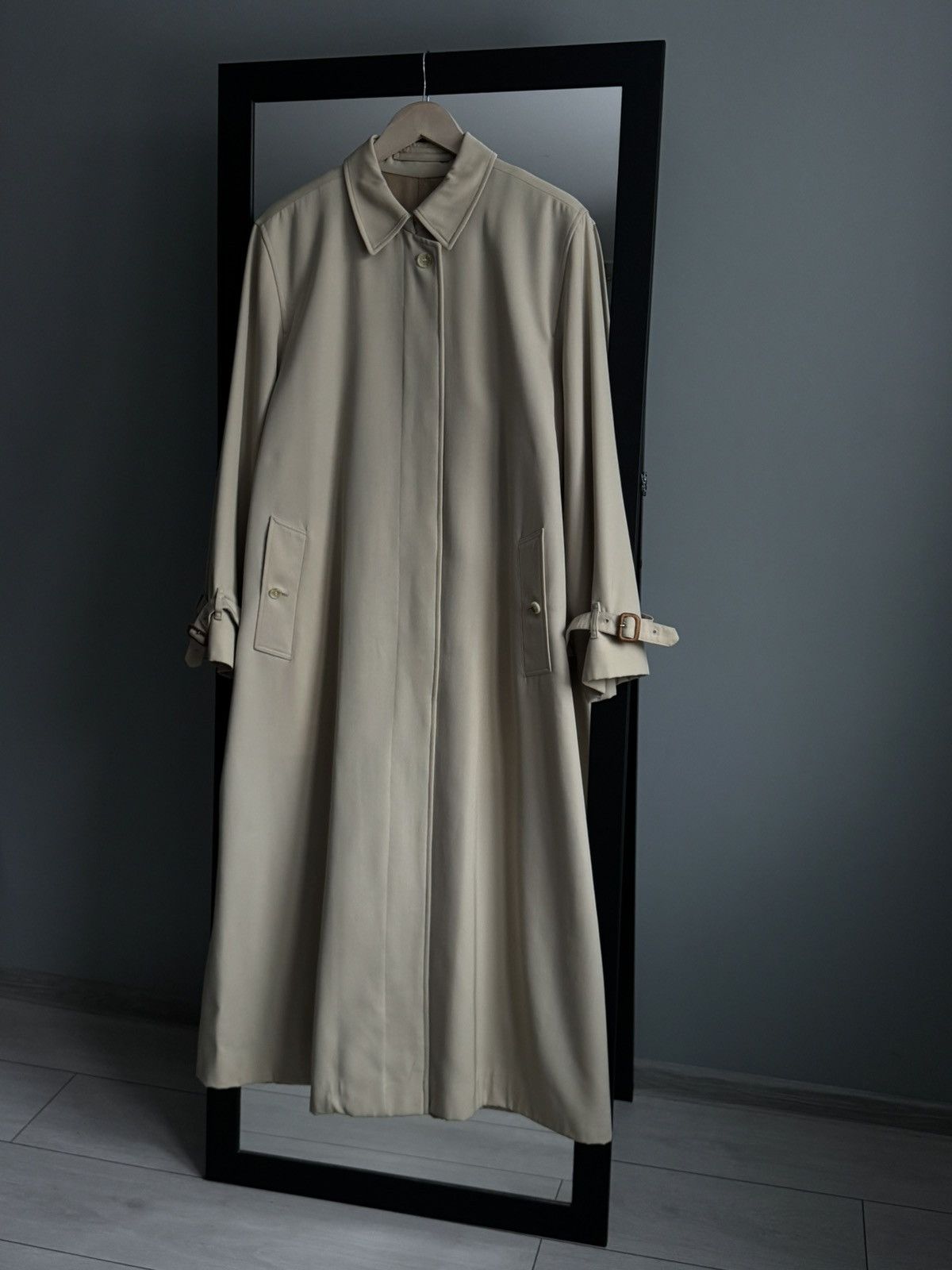 Burberry Vintage Burberrys Specialy All Wool Burella Trench Coat Size XL / US 12-14 / IT 48-50 - 3 Thumbnail