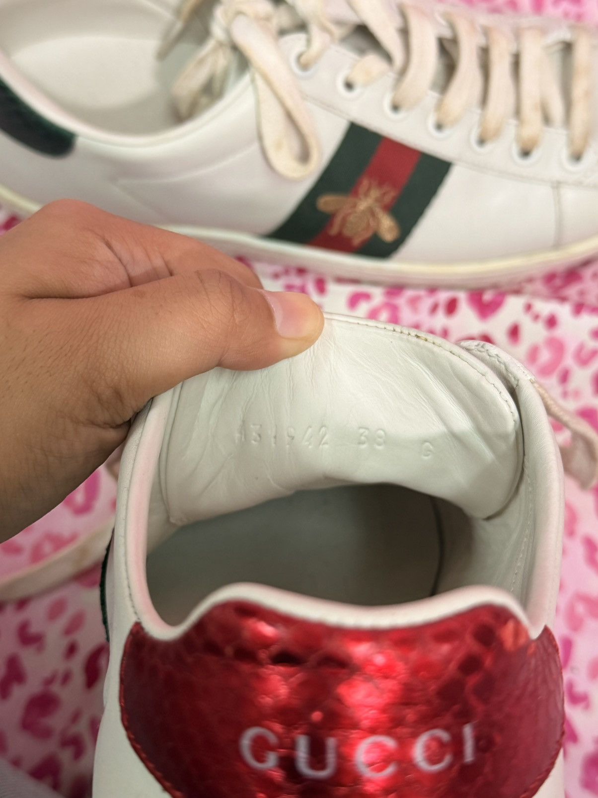 Gucci Gucci Ace Bee Sneaker Size US 8 / IT 38 - 4 Thumbnail