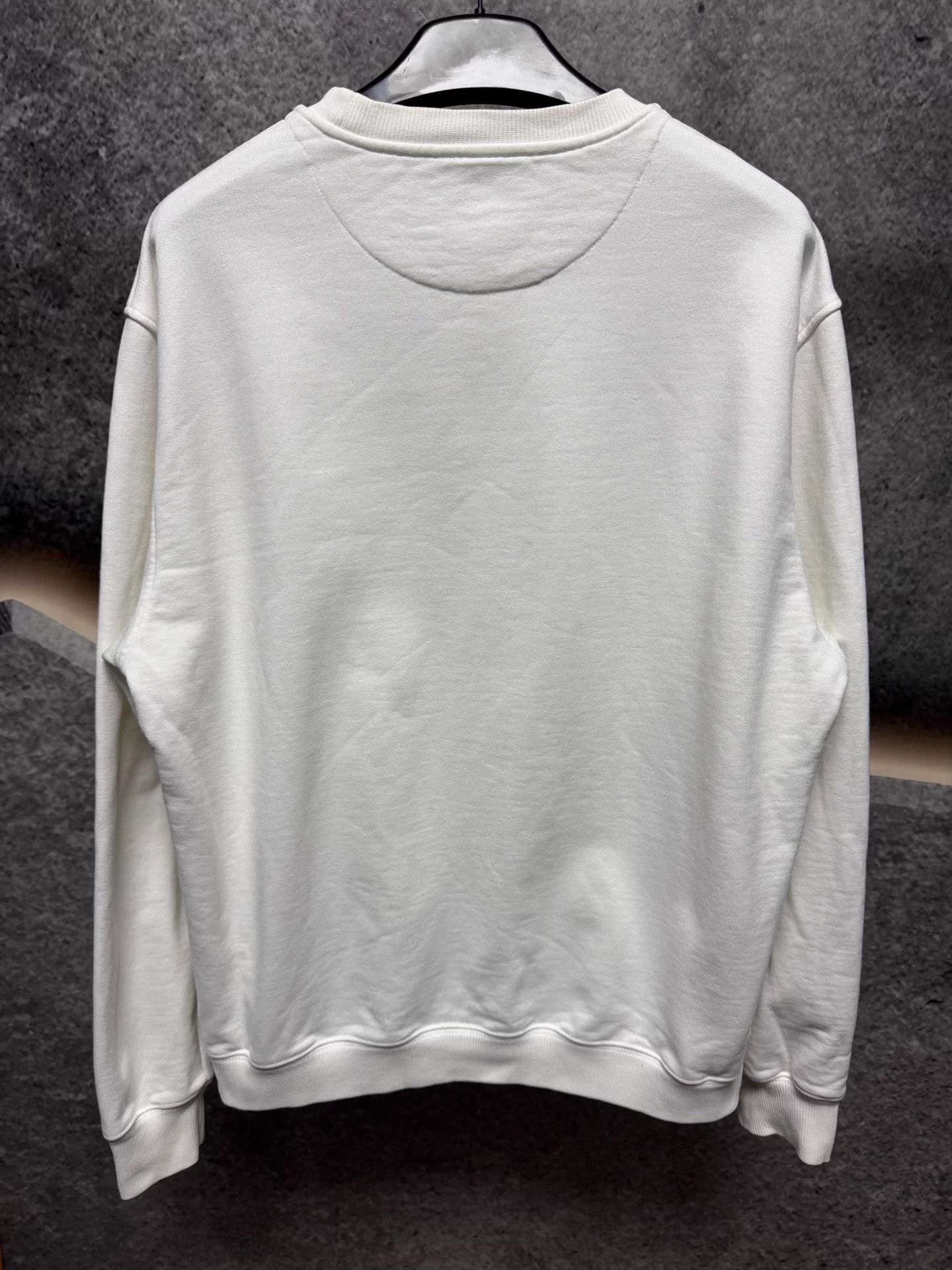 Prada Prada White Logo Crewneck Sweatshirt L Size US L / EU 52-54 / 3 - 2 Thumbnail