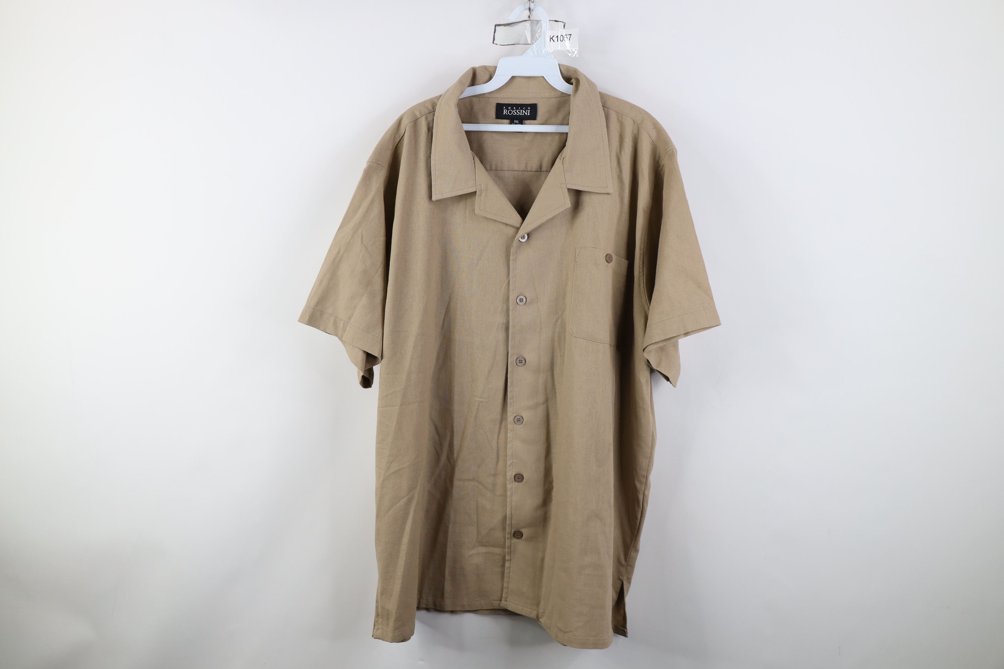 Vintage Vintage 90s Y2K Streetwear Camp Collar Baggy Button Shirt Size US XXL / EU 58 / 5 - 1 Thumbnail