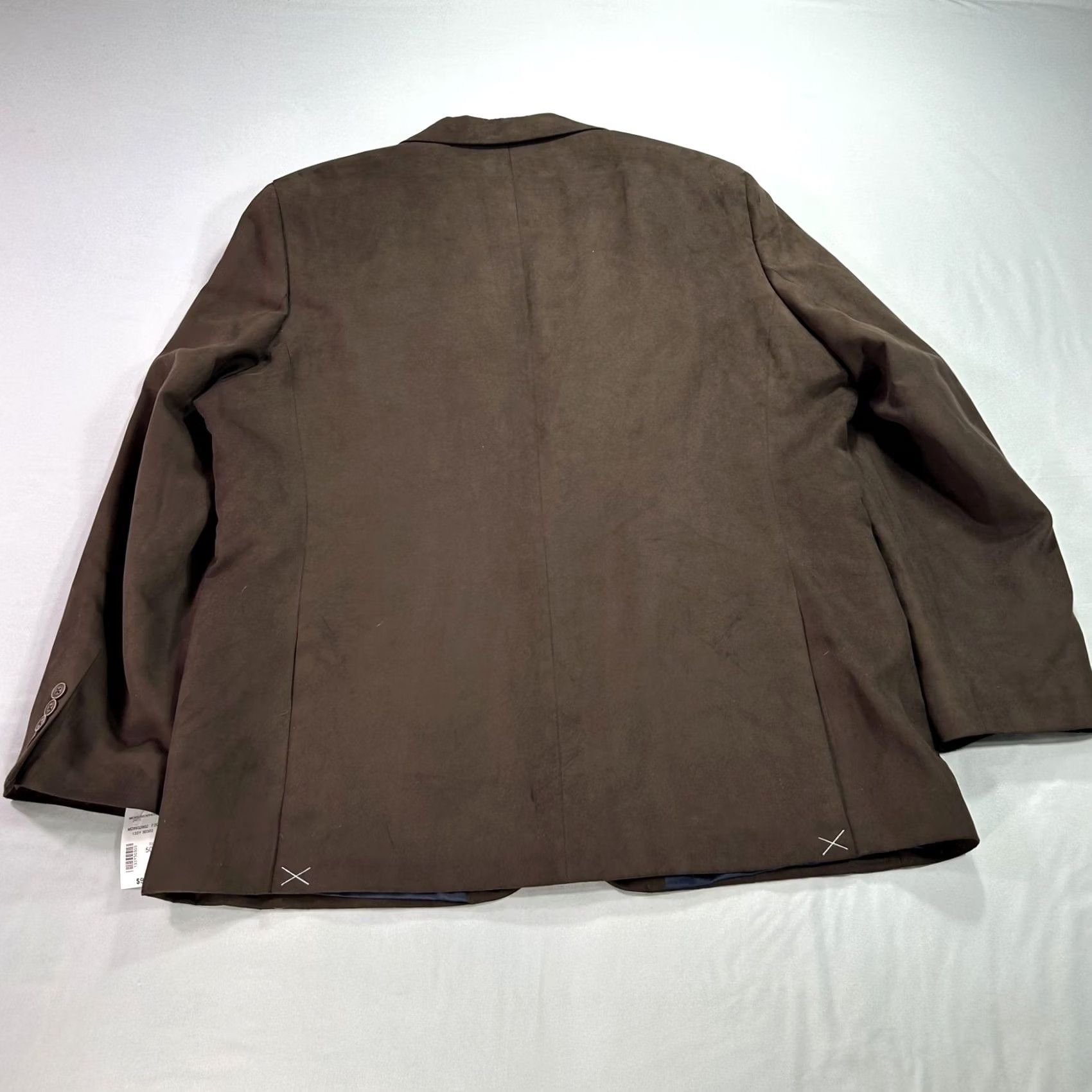Nautica Nautica Blazer Mens 50 Large Brown Classic Sport Coat Jacket Polyester Lined Size 50R - 2 Thumbnail
