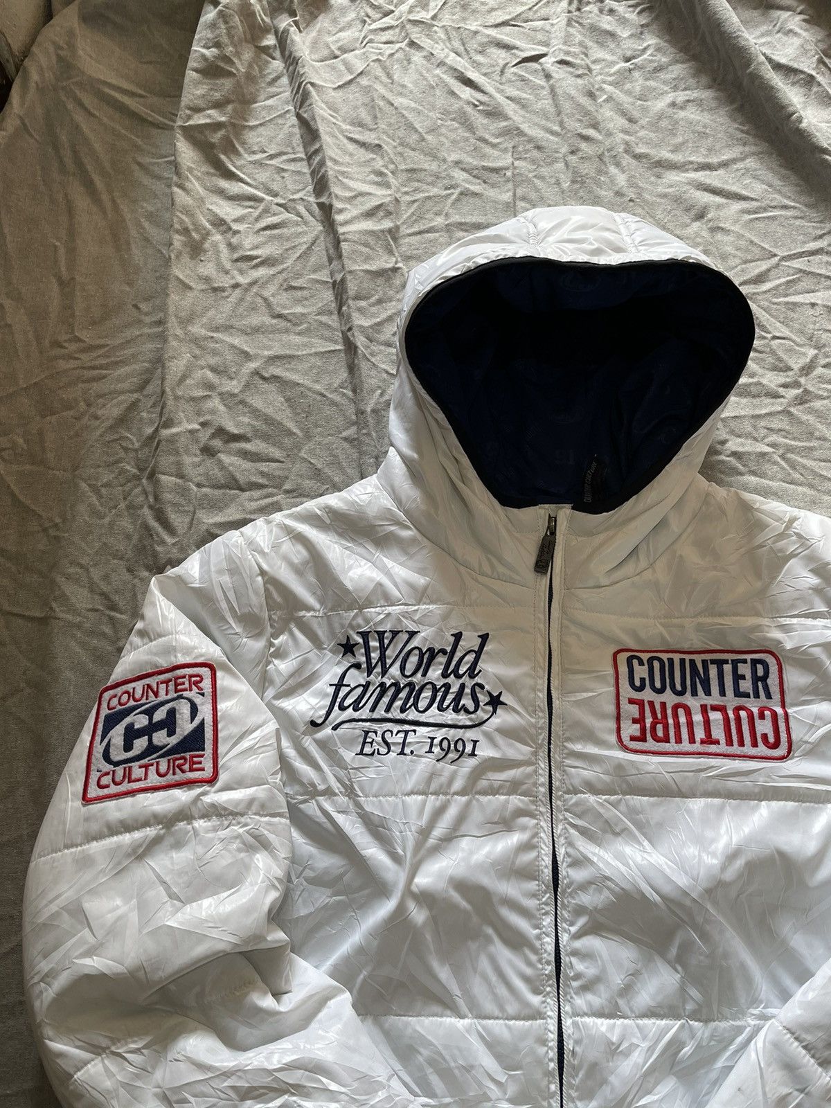 Vintage Y2k vintage counter culture puffer jacket Size US XL / EU 56 / 4 - 2 Thumbnail