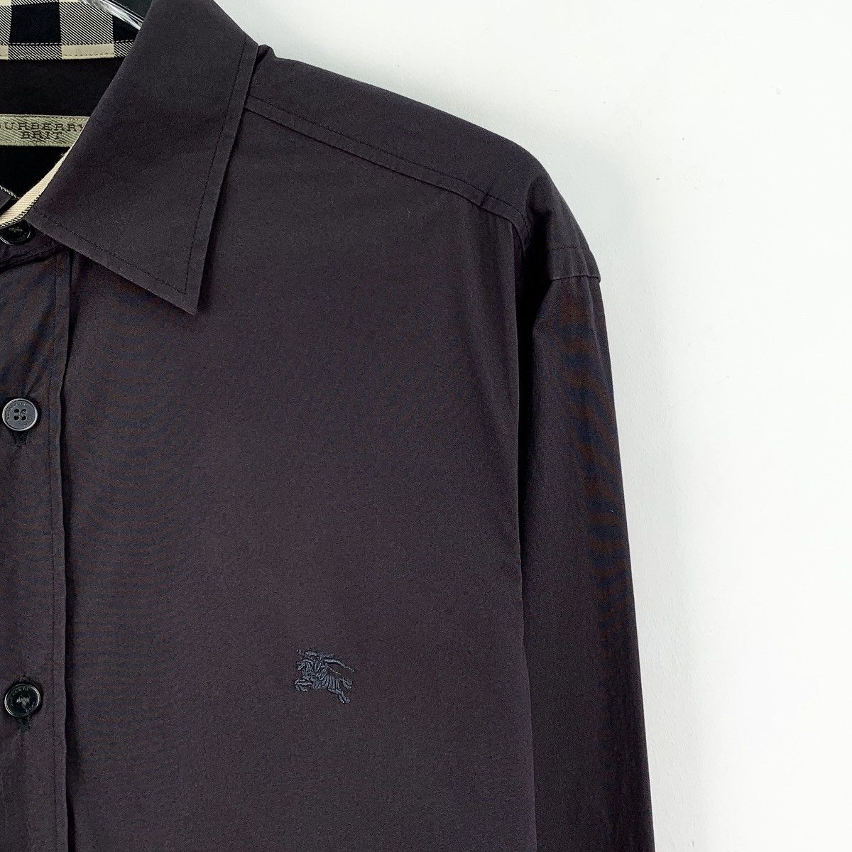 Burberry Burberry Knight Embroidered Long Sleeve Shirt K26WX Size US S / EU 44-46 / 1 - 3 Thumbnail