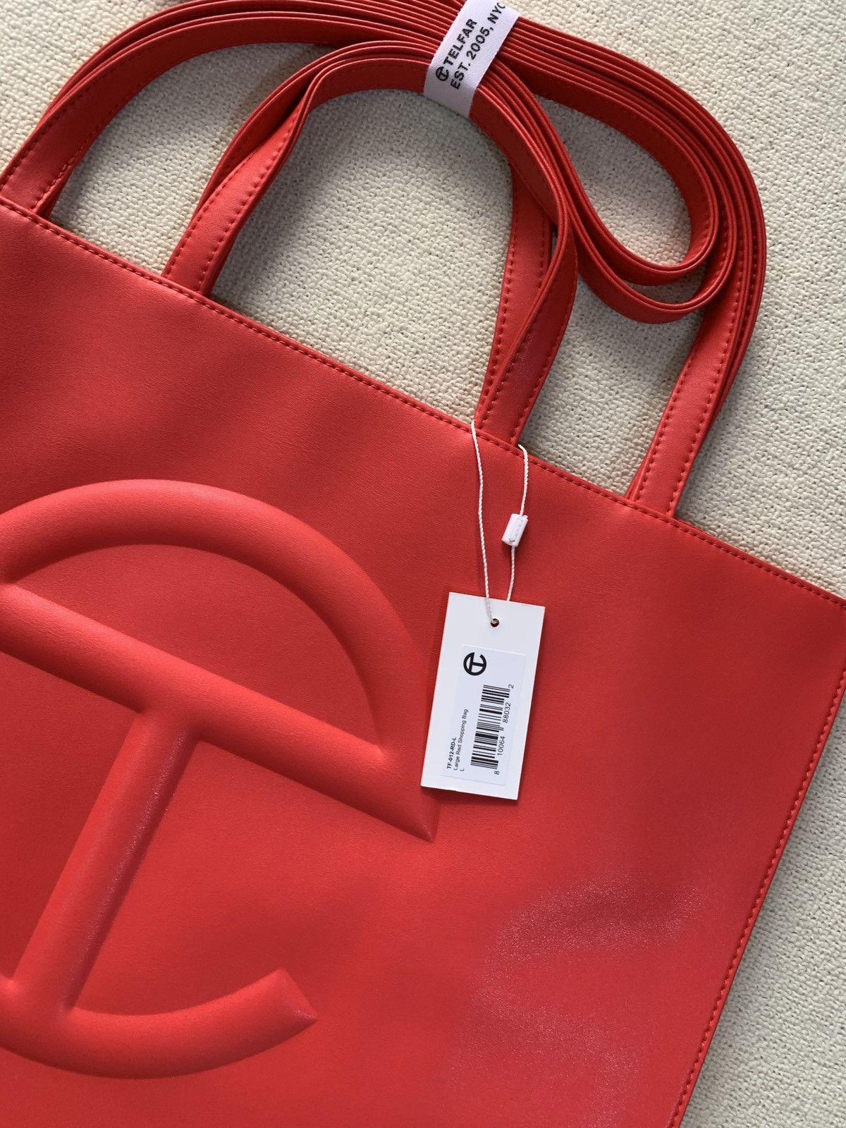 Telfar Telfar Large Red Shopping Bag Size ONE SIZE - 3 Thumbnail