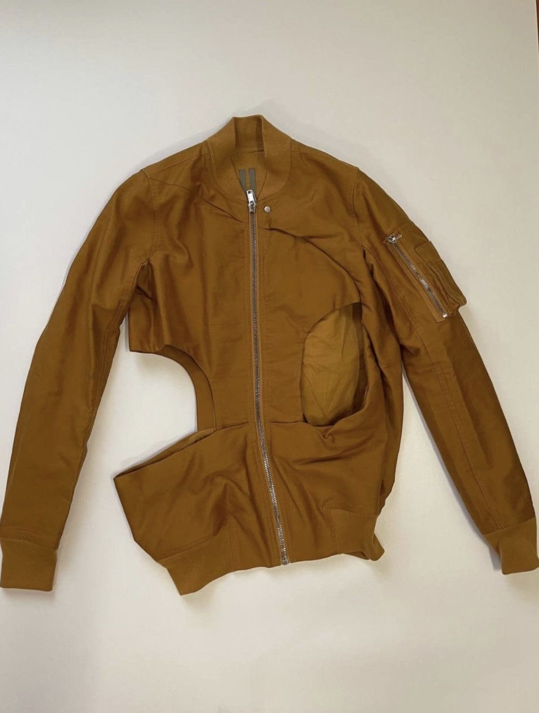 Rick Owens × Rick Owens Drkshdw DRKSHDW by Rick Owens Shred Flight Bomber Jacket (0447) Size US S / EU 44-46 / 1 - 1 Thumbnail