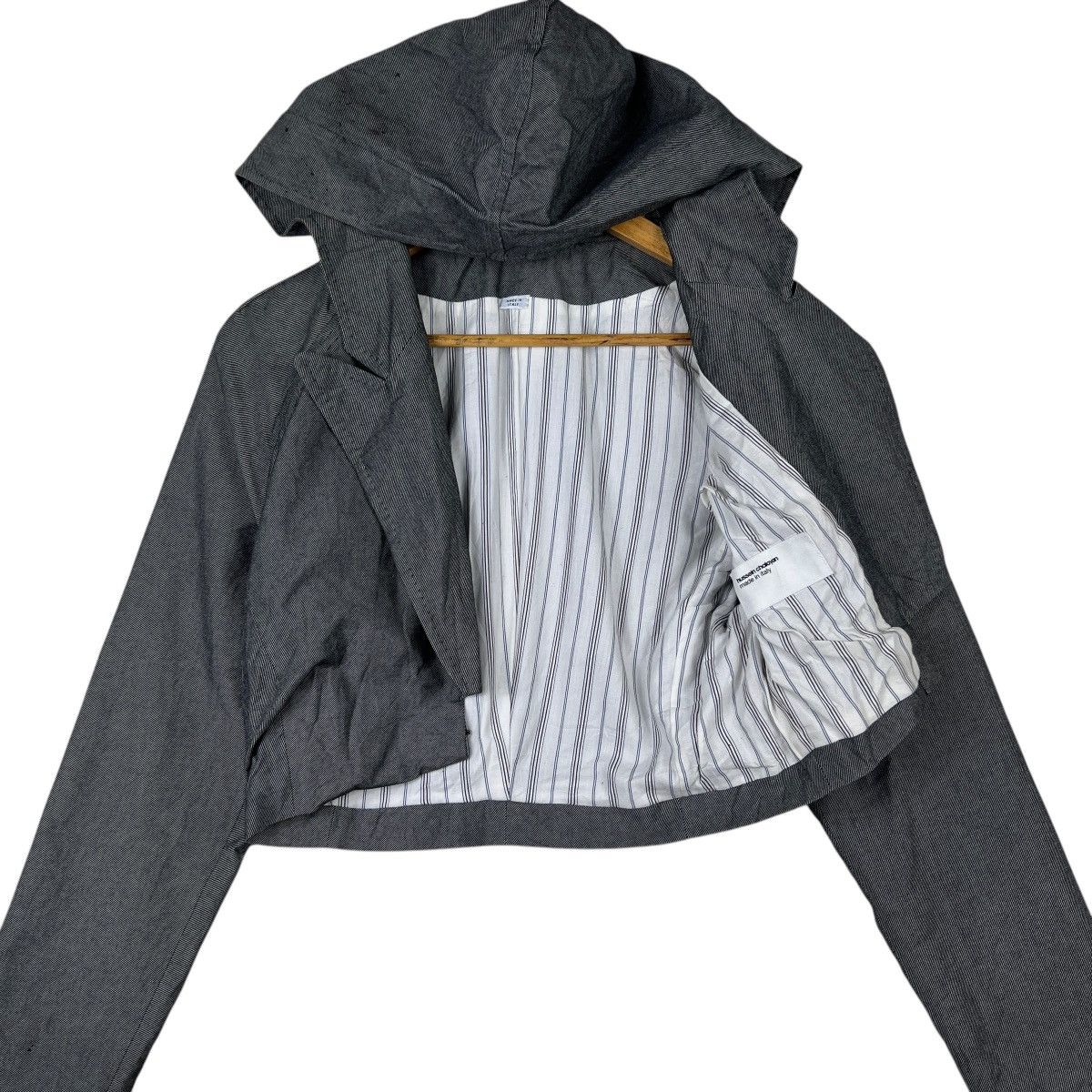 Hussein Chalayan 🔥 HUSSEIN CHALAYAN CROPPED HOODIES JACKET Size XS / US 0-2 / IT 36-38 - 2 Thumbnail