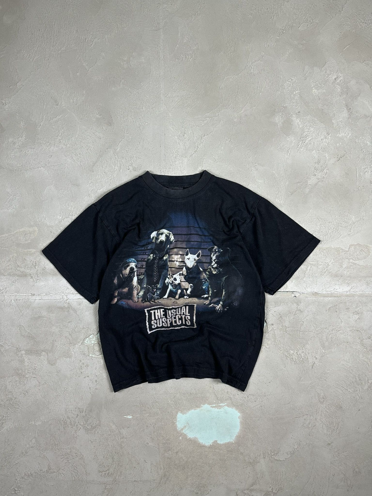 Vintage Vintage The Usual Suspect Dogs Animal Graphic T-shirt Size US M / EU 48-50 / 2 - 1 Thumbnail