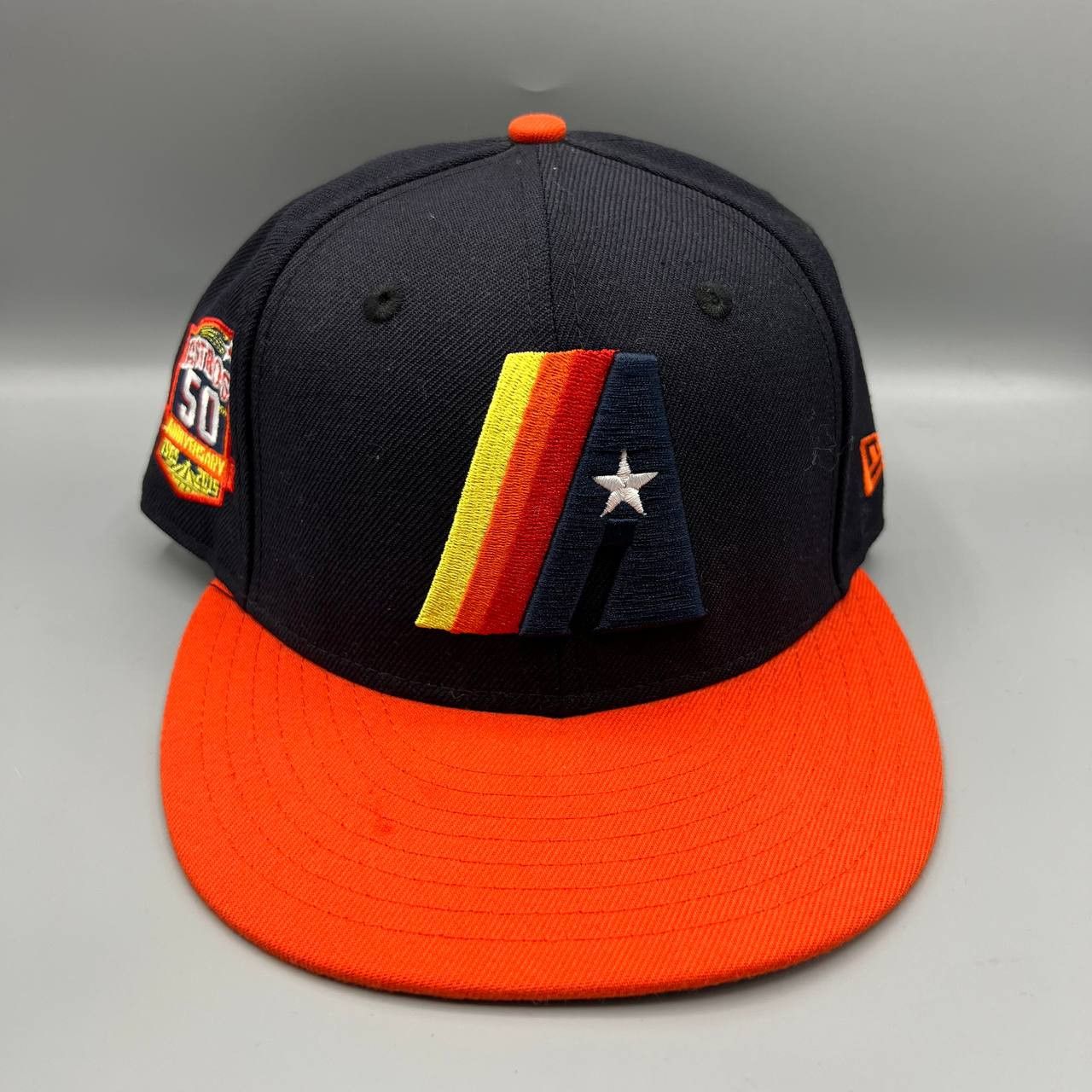 New Era Houston Astros Hat Men 7 1/2 50th Anniversary MLB Fitted Cap Size ONE SIZE - 2 Thumbnail