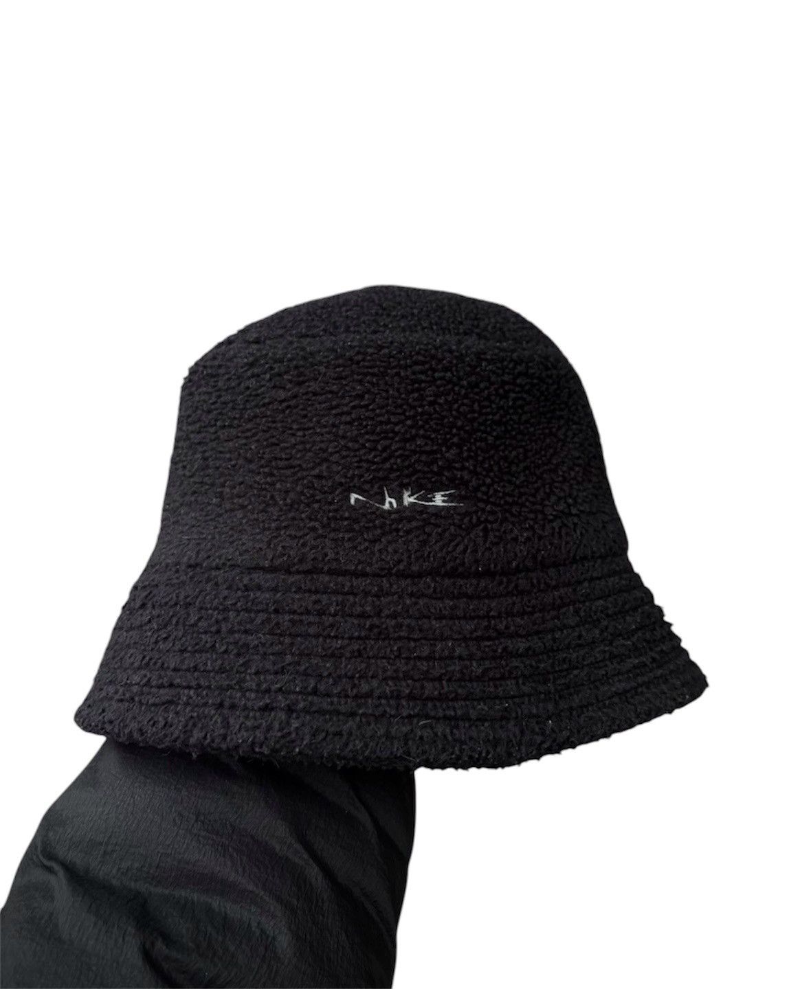 Nike × Vintage Nike vintage teddy bucket hat logo Sherpa fleece Size ONE SIZE - 1 Thumbnail