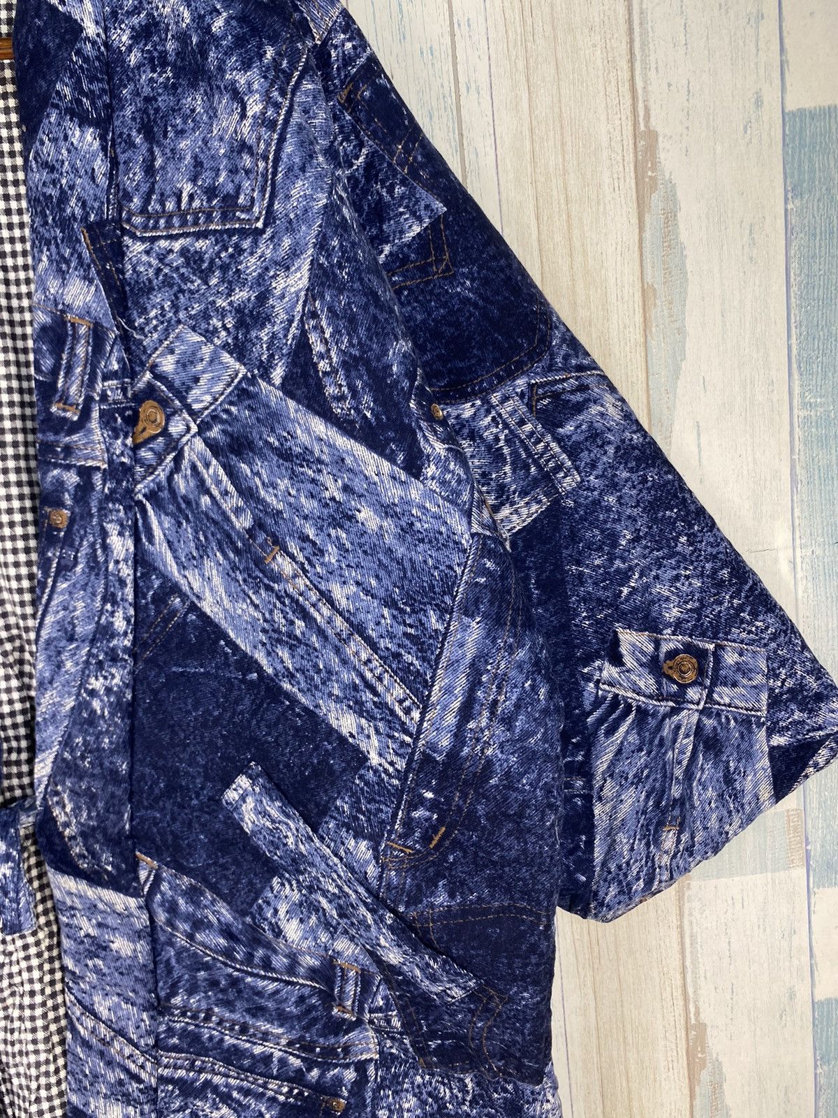 Japanese Brand × Vintage Vintage Kimono Denim Printed Size US M / EU 48-50 / 2 - 6 Thumbnail