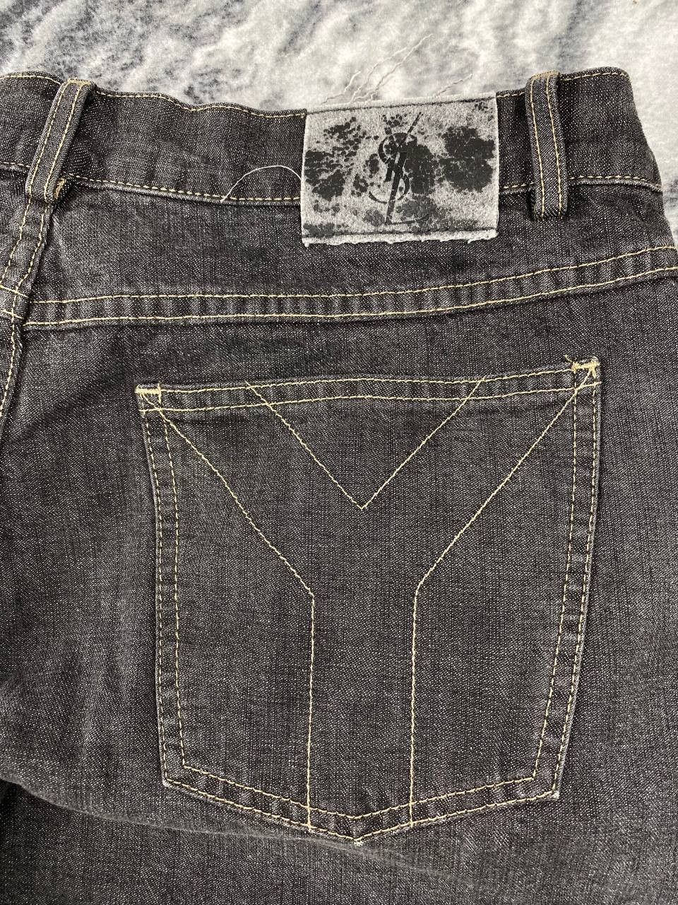 Yves Saint Laurent Vintage Yves Saint Laurent Baggy Jeans YSL Big Logo Men Size US 36 / EU 52 - 7 Thumbnail