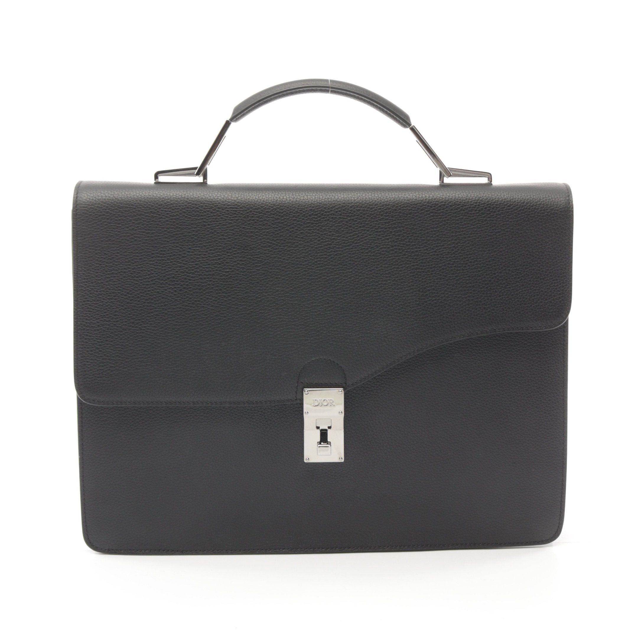 Dior Dior Eliete Elite Business Bag Briefcase Leather Black Size ONE SIZE - 1 Thumbnail