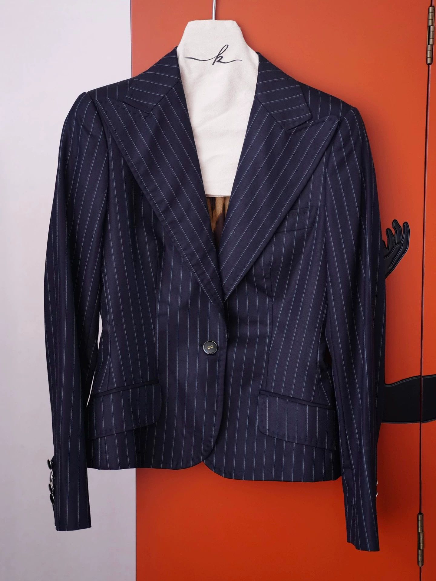 Dolce & Gabbana Dolce&Gabbana Striped Fine Wool Suit Jacket it38/XS Size XS / US 0-2 / IT 36-38 - 4 Thumbnail