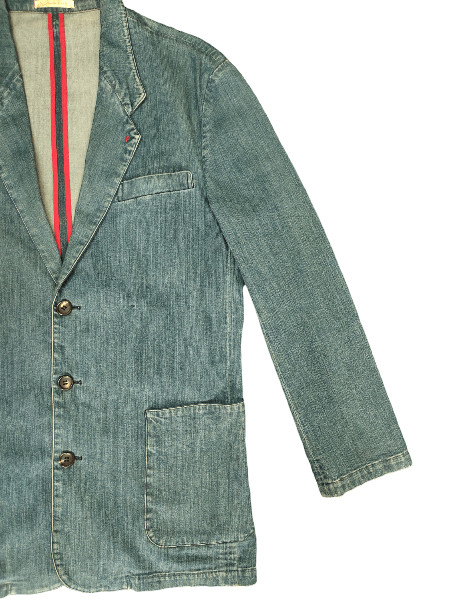 If Six Was Nine Papas Mademoiselle Non Non Button Denim Jacket Sample Size US M / EU 48-50 / 2 - 5 Thumbnail