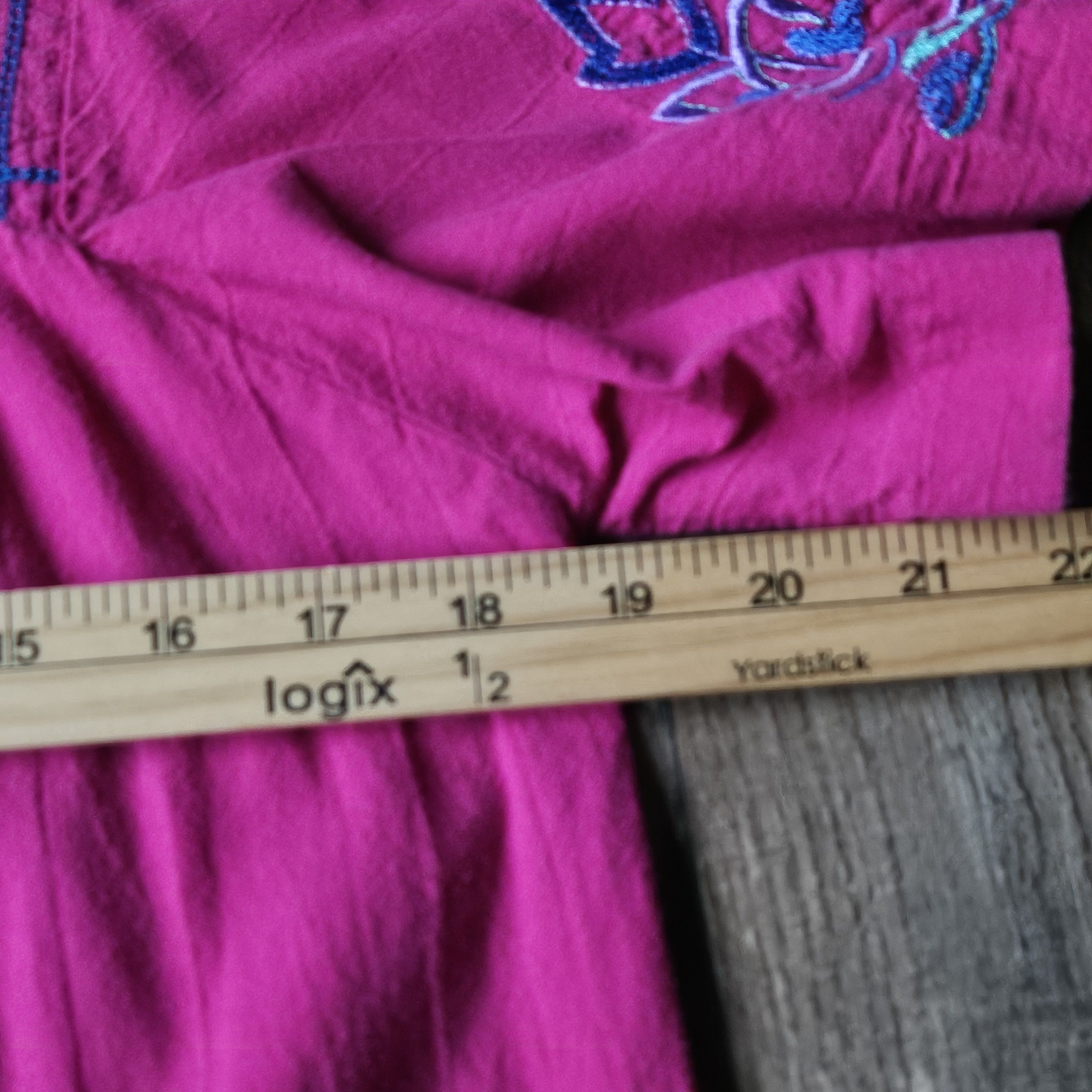 Vintage Vintage Magenta Appel Dress Size S / US 4 / IT 40 - 8 Thumbnail