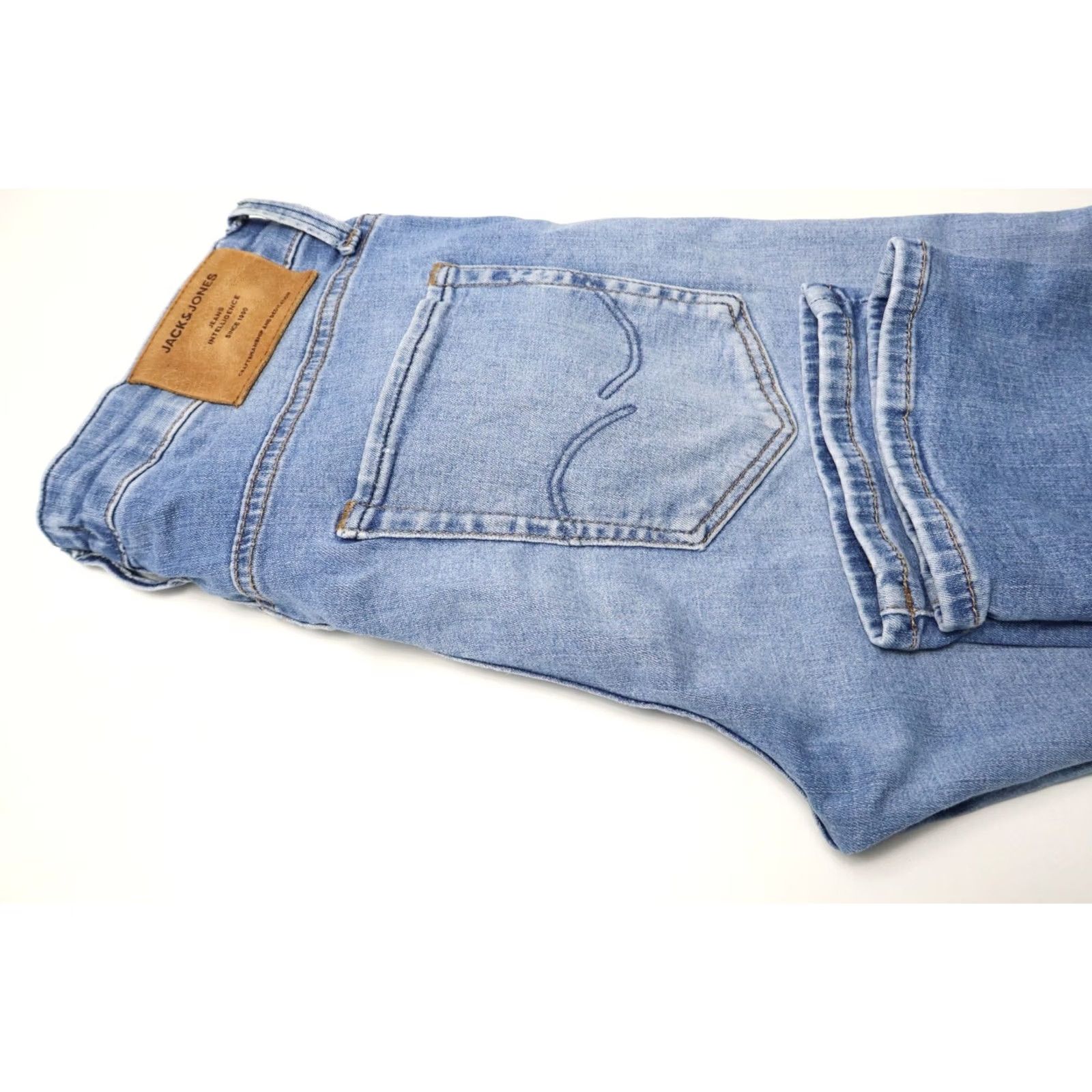 Jack & Jones JACK & JONES Slim / Glen Jeans Men's W31/L34 Faded Whiskers Button Fly Stretch Jeans Size US 31 - 5 Thumbnail