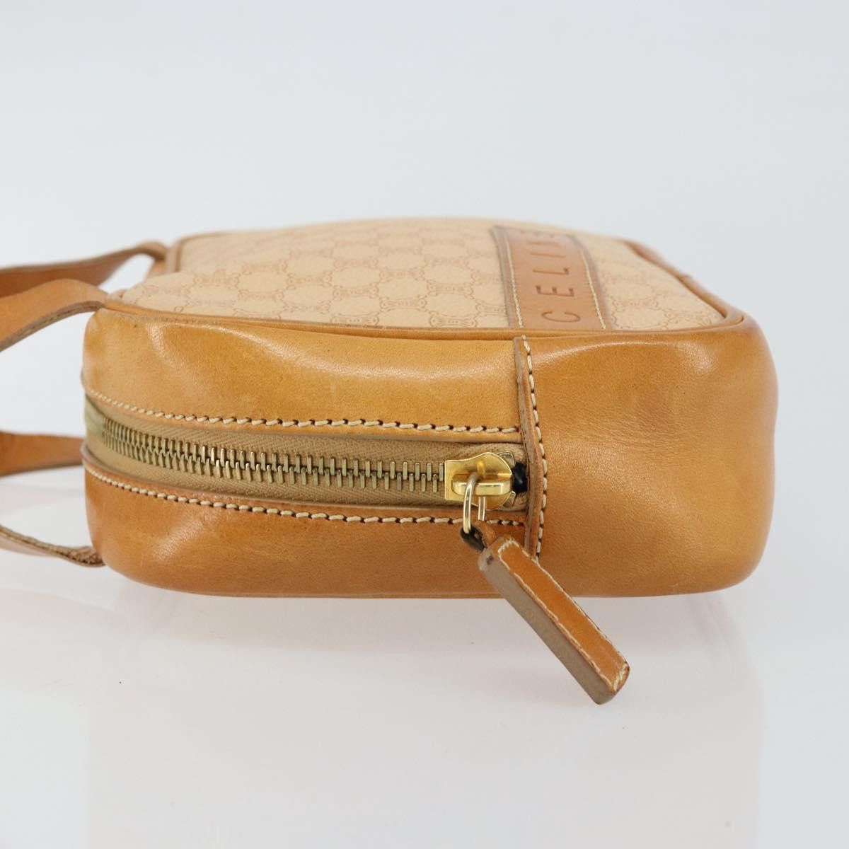 Celine CELINE Macadam Canvas Hand Bag Pvc Beige Gold Size ONE SIZE - 5 Thumbnail