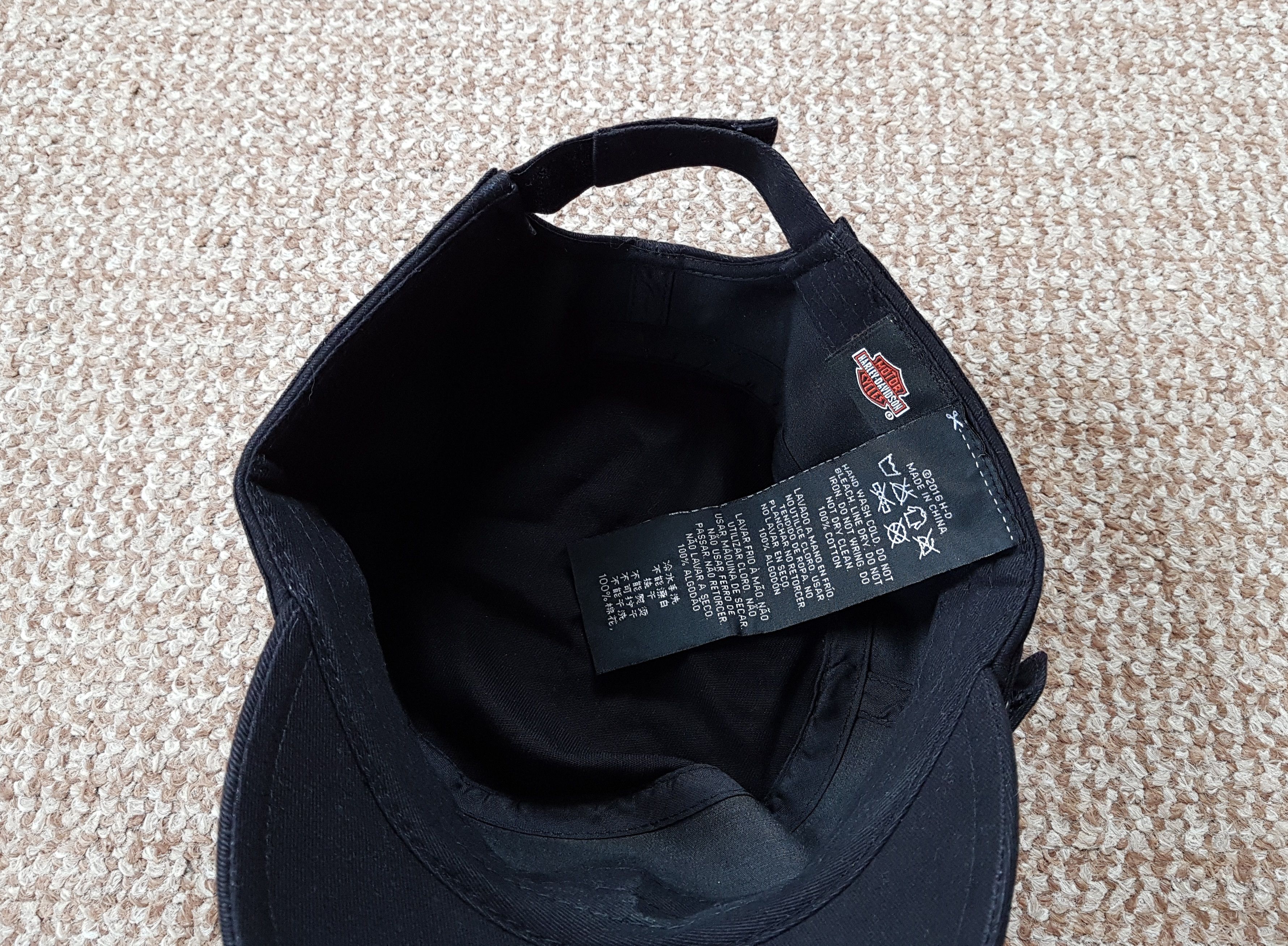 Harley Davidson Harley Davidson Cap Strap Hat Motorcycle Rider Biker Crystal Size ONE SIZE - 6 Thumbnail