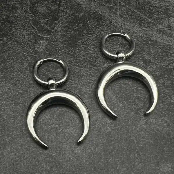 Other Harajuku Moon Hoop Earrings Size ONE SIZE - 2 Thumbnail