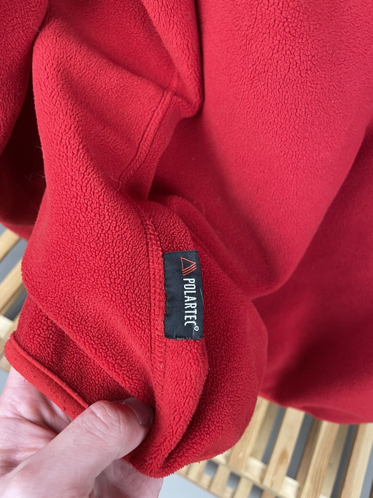 Polo Ralph Lauren × Ralph Lauren × Vintage Polo sport Ralph Lauren red fleece 1/4 zip Size US XL / EU 56 / 4 - 8 Thumbnail
