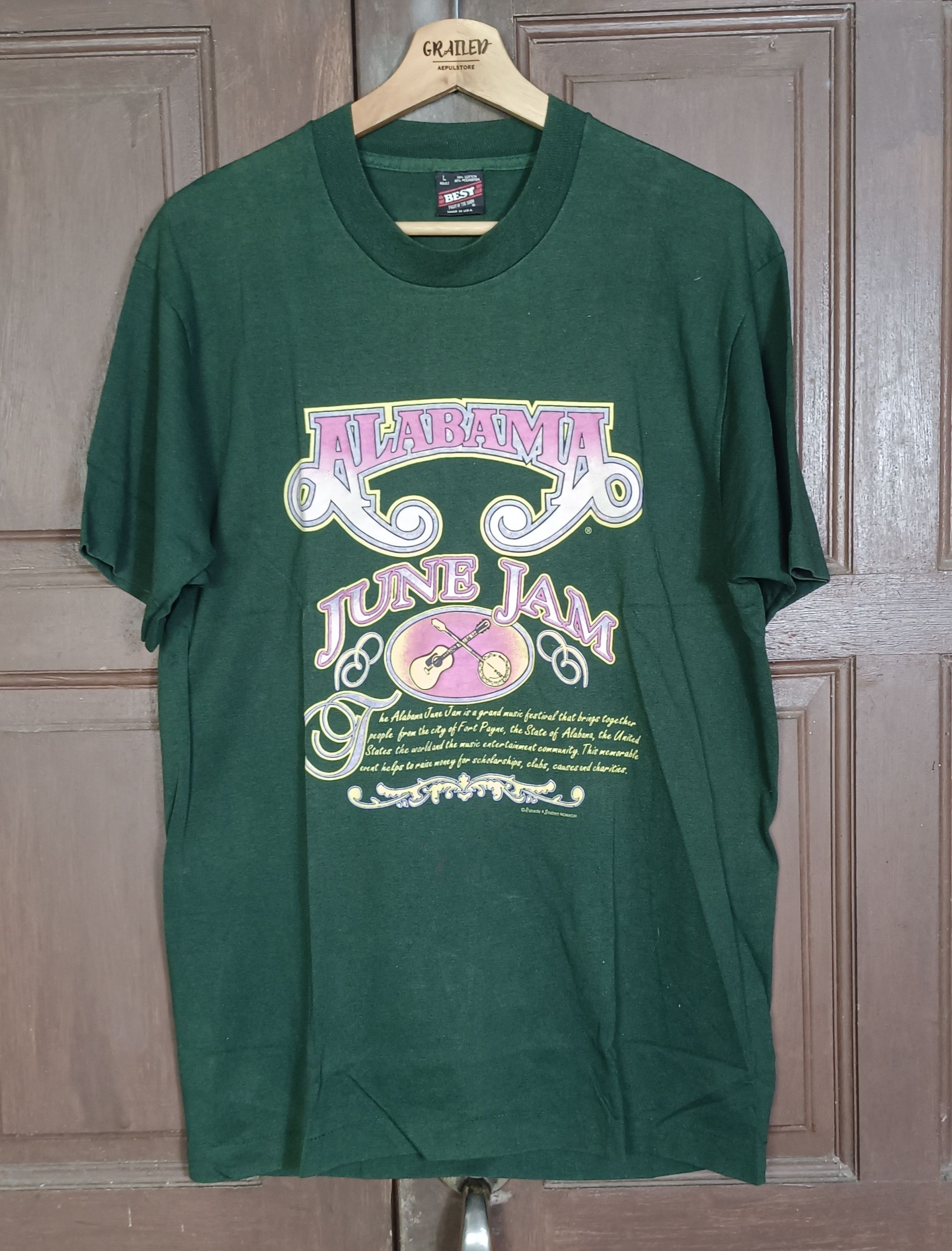 Band Tees × Vintage Vintage 90s🔥 Alabama Tour 1994 Fan Club Member Size US M / EU 48-50 / 2 - 1 Thumbnail