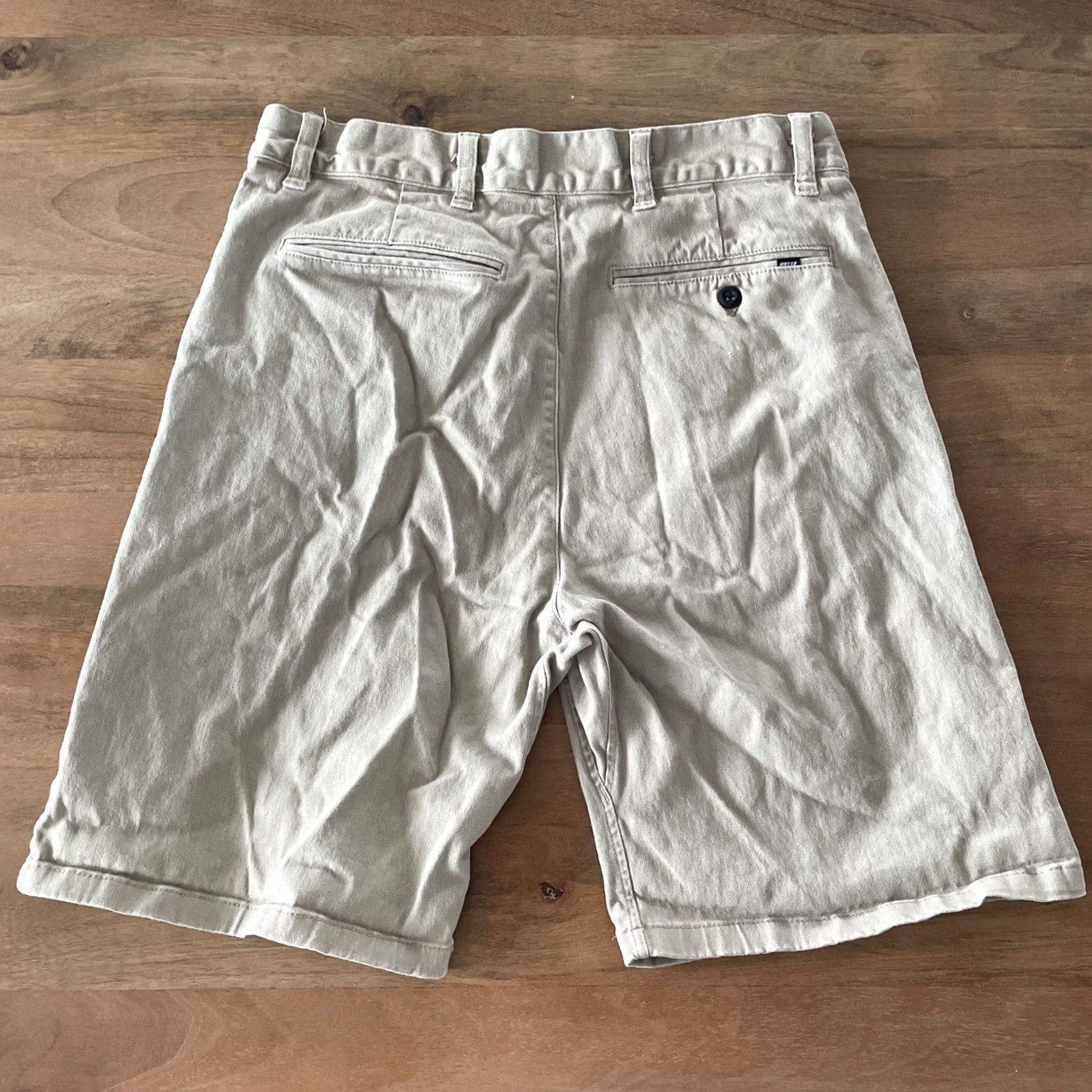 Nike Nike SB Shorts Men 30 M Tan Flat Front Canvas Khaki Bermuda Outdoor Chino Bermuda Outdoor Sports Retro 90s Logo Mens Size US 30 / EU 46 - 2 Thumbnail