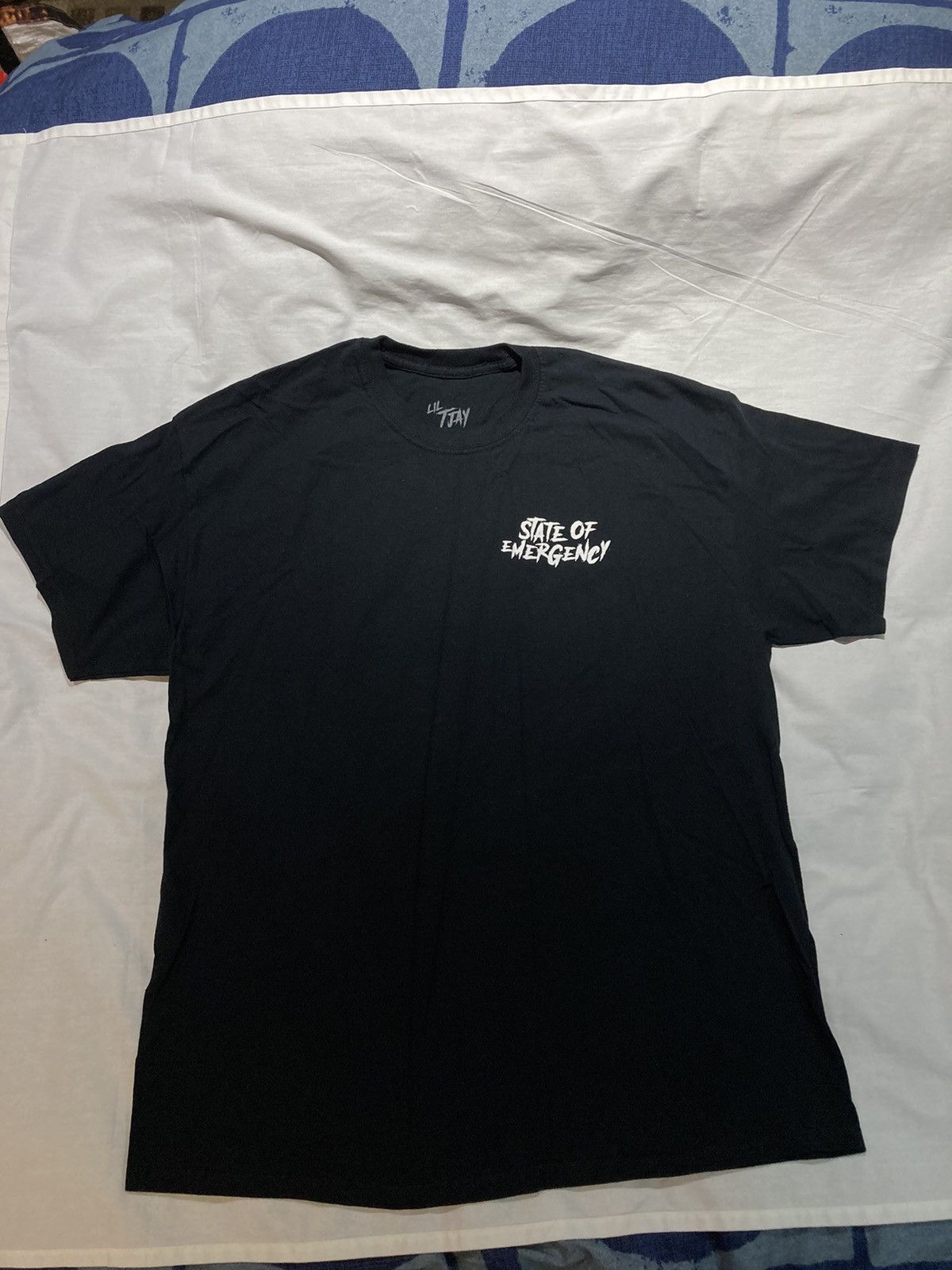 Lil Tjay State of Emergency T-shirt, size L, Official Merch!