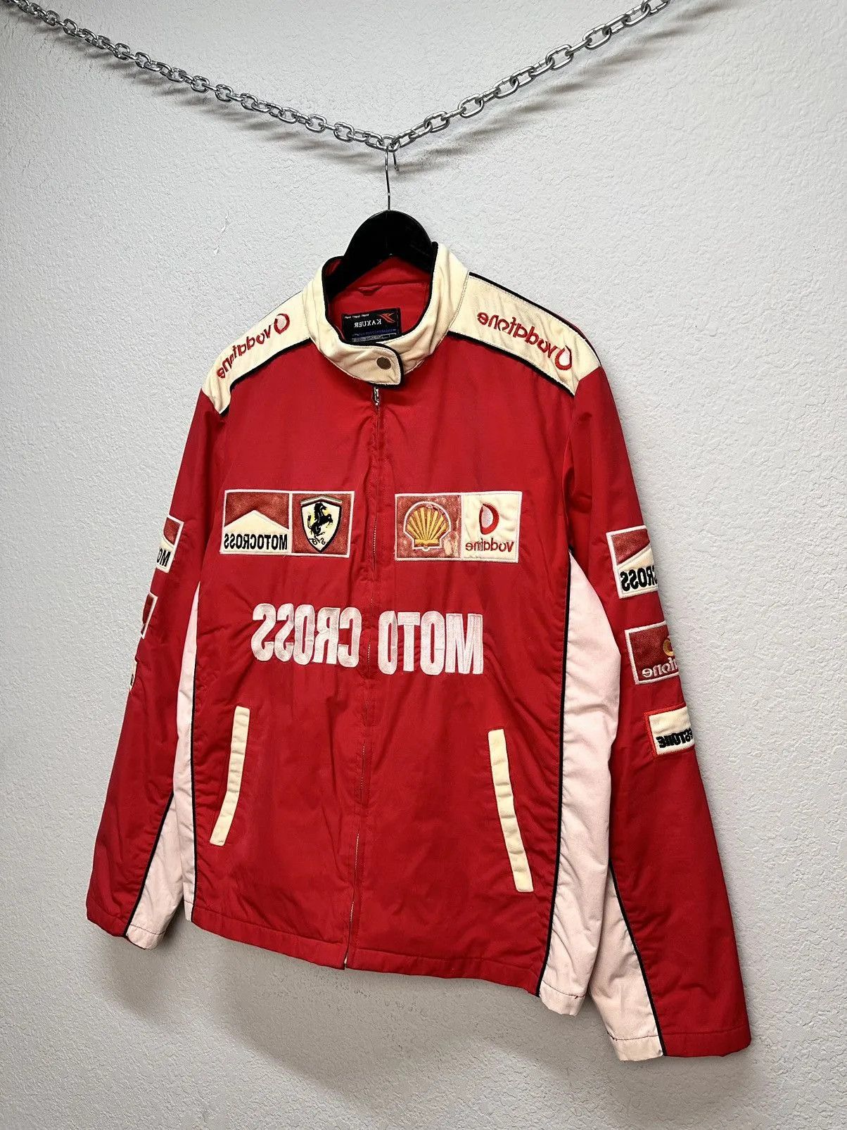 Red Bull Racing Jacket Moto Vodafone F1 Nascar Leather Red Bull Lucky Size US XXL / EU 58 / 5 - 3 Thumbnail