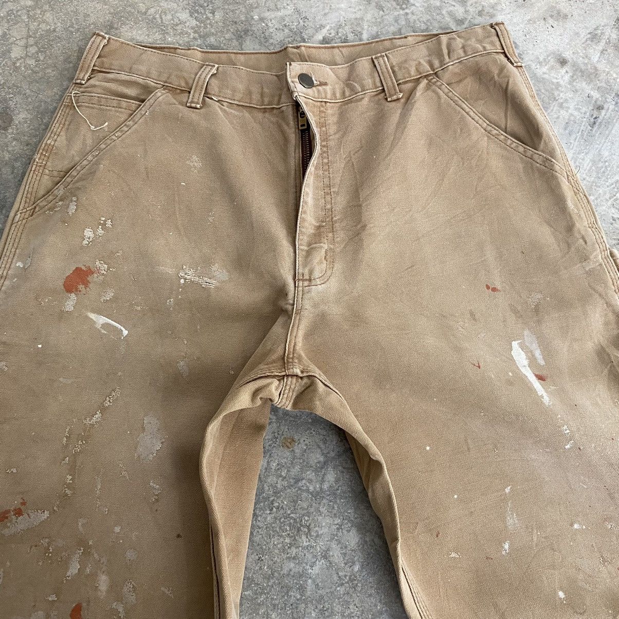 Carhartt Vintage Carhartt Faded Tan Splatter Painter Pants Size US 34 / EU 50 - 14 Thumbnail