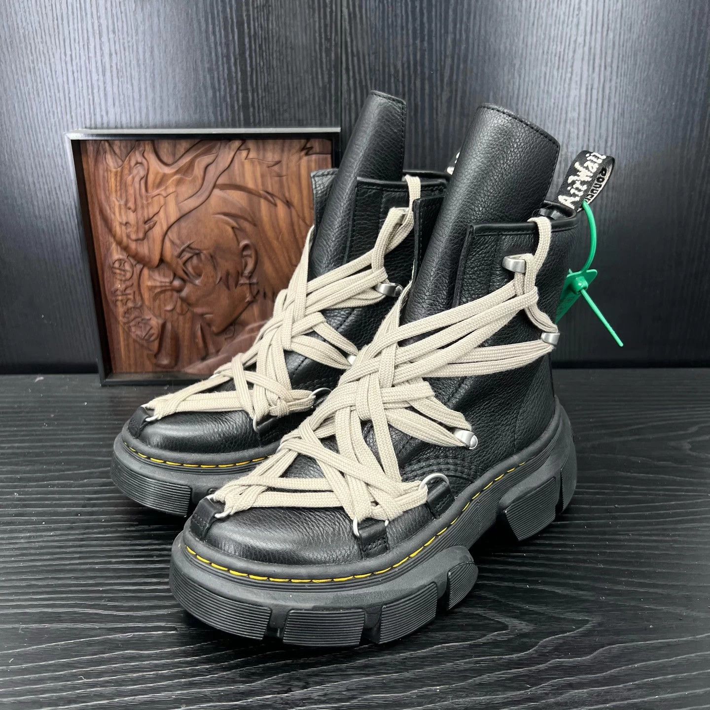 Dr. Martens Dr. Martens Black Buckle Strap 36 Boots Worn Once Size US 5 / IT 35 - 1 Thumbnail