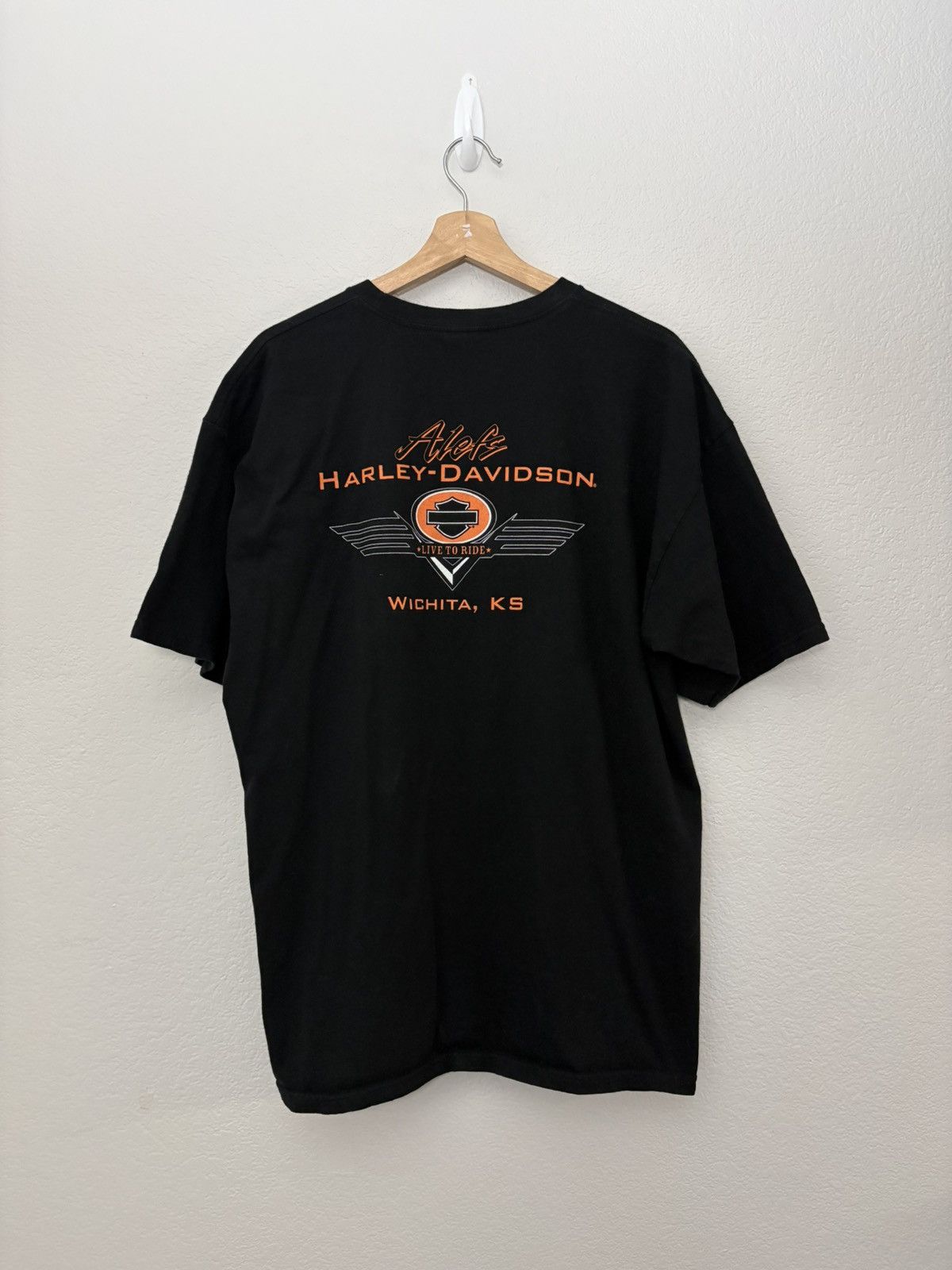 Harley Davidson Harley Davidson Vintage 2000’s Pin Up Girl Tee shirt Size US XL / EU 56 / 4 - 2 Thumbnail