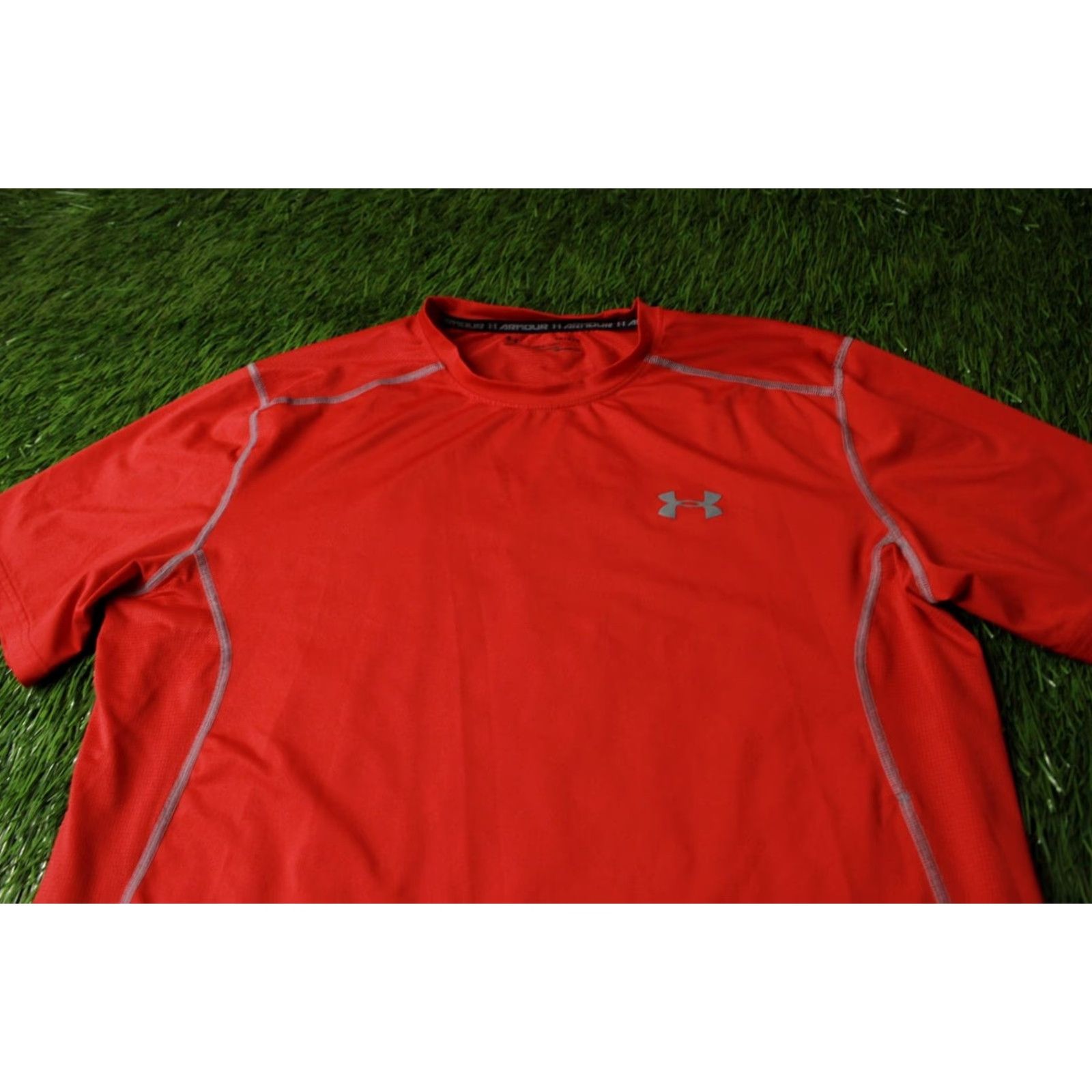 Under Armour Under Armour HeatGear Training Compression Shirt Jersey Men L Red Gray 2017 T-Shirt Jersey Modern Fit Size US L / EU 52-54 / 3 - 2 Thumbnail