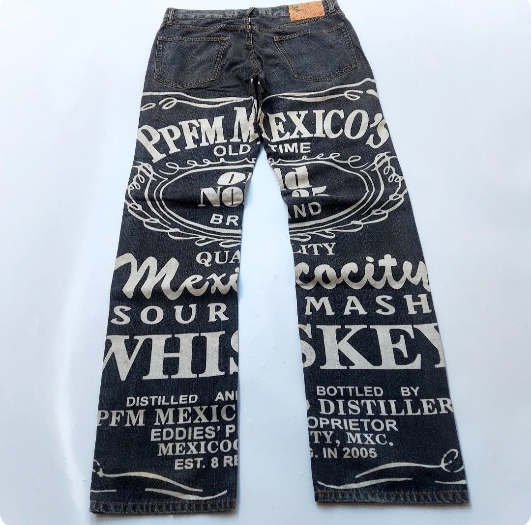 Designer × PPFM × Vintage Nice Design🔥Japanes Brand PPFM Anniversary 20Th Denim Pants Size US 32 / EU 48 - 3 Thumbnail