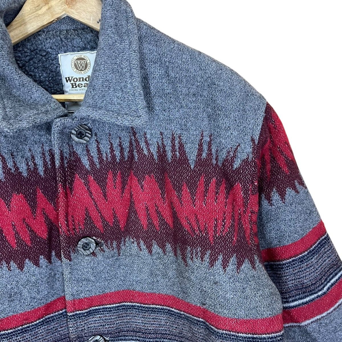 Pendleton Vintage 90’s Wonder Bear Native Hippie Button Jacket Size US M / EU 48-50 / 2 - 11 Thumbnail
