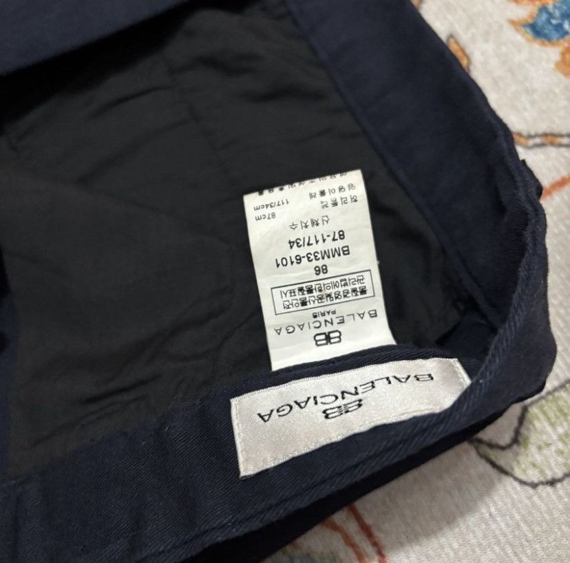 Balenciaga Balenciaga Wide Straight Pleated – Ultra High Rise slack Size US 30 / EU 46 - 8 Thumbnail