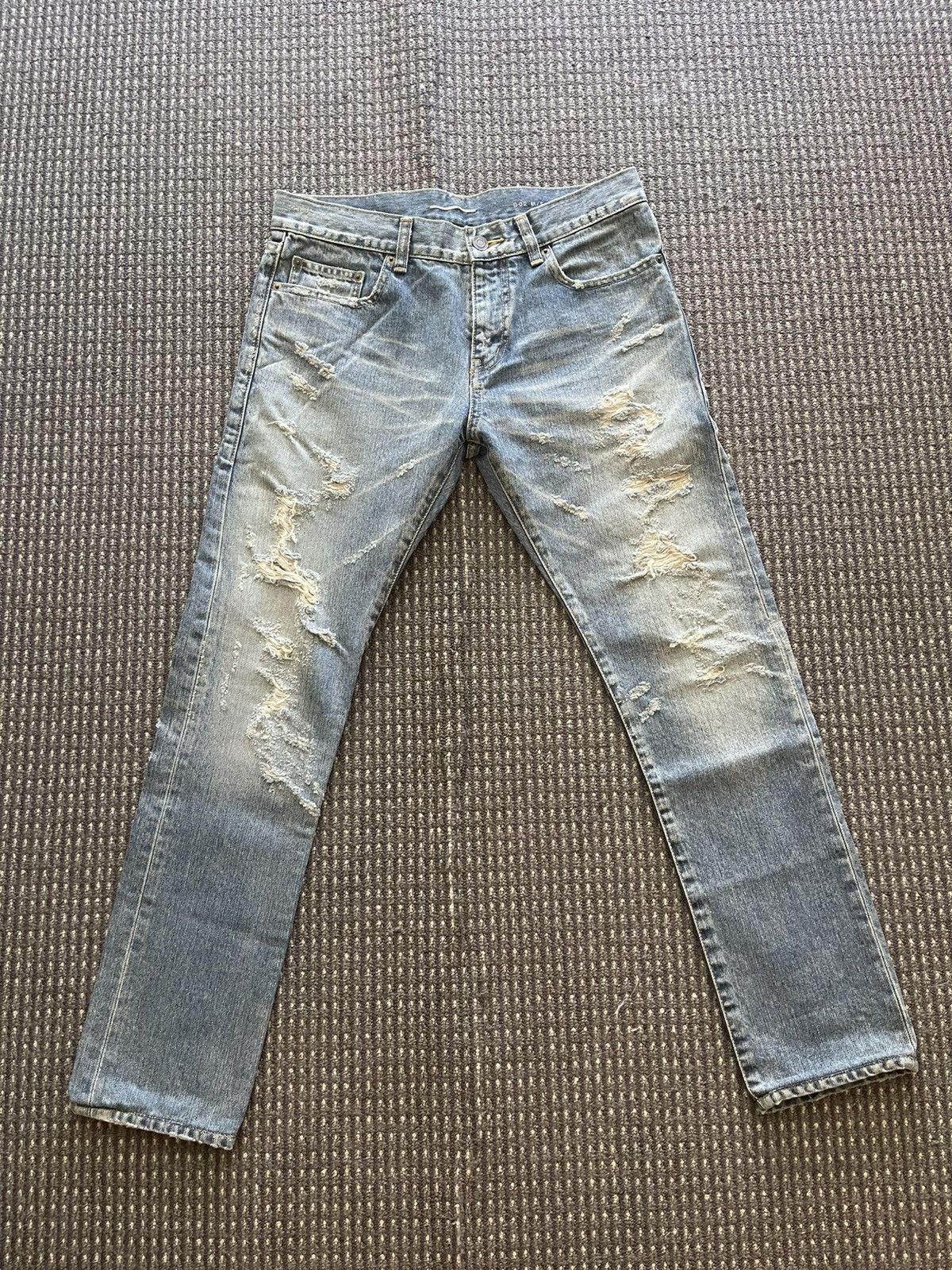 Saint Laurent Paris SLP 13AW Distressed Jeans Size US 30 / EU 46 - 1 Thumbnail