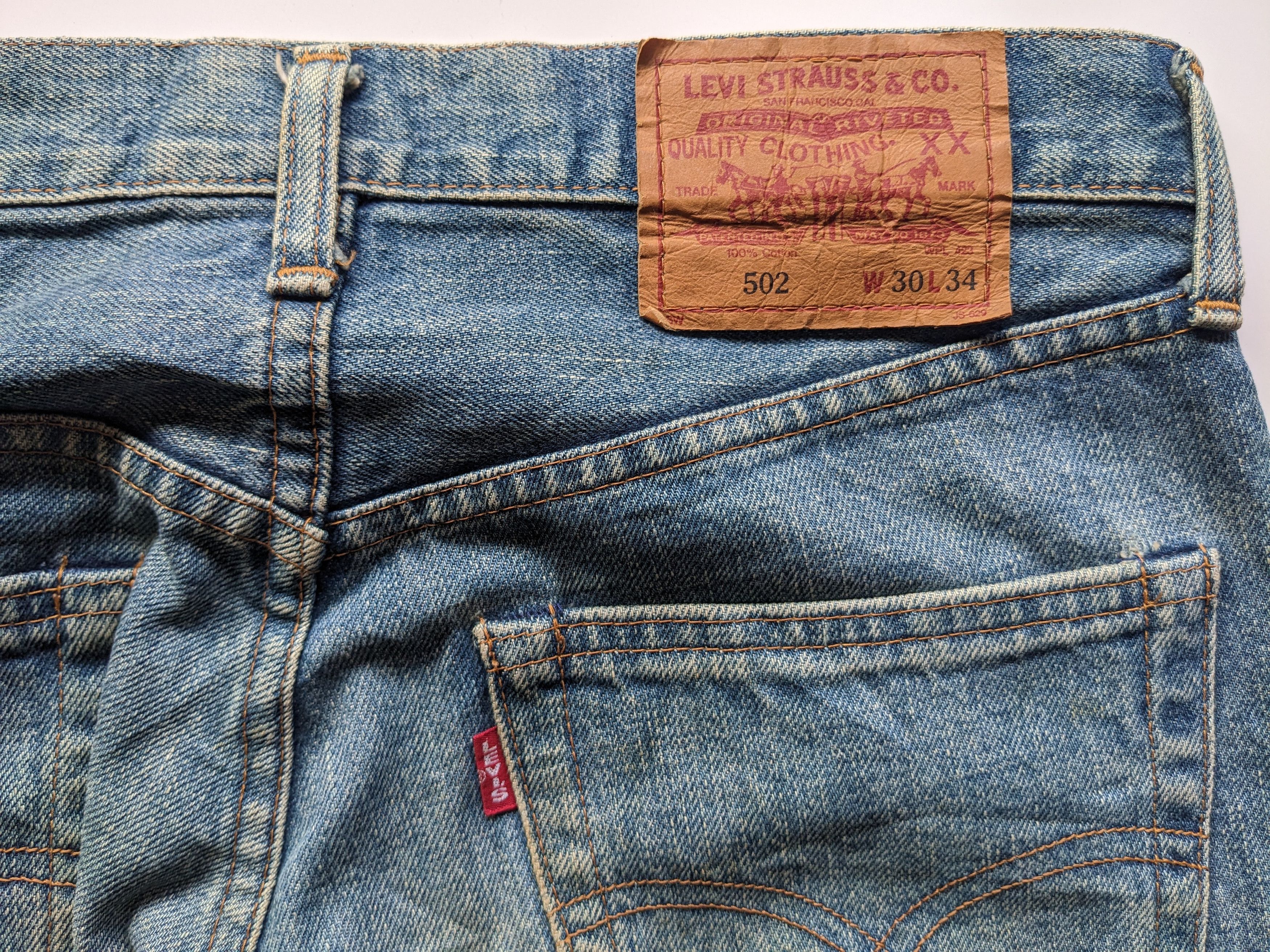 Levi's × Levi's Vintage Clothing × Vintage Vintage Levi's 502 Big E selvedge jeans Size US 31 - 4 Thumbnail