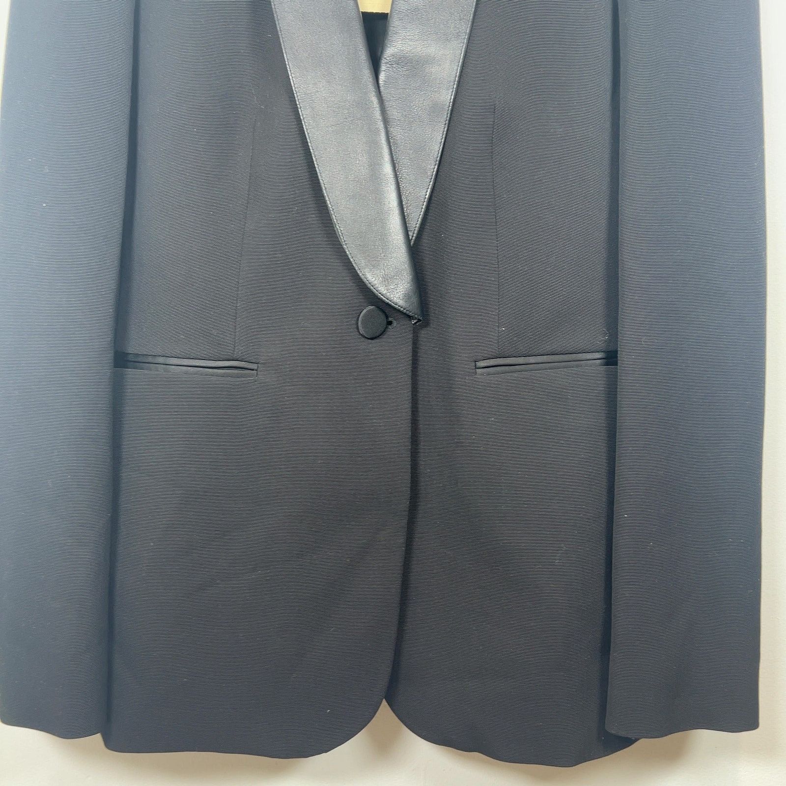 Burberry Burberry Leather Blazer Size 48L - 2 Thumbnail