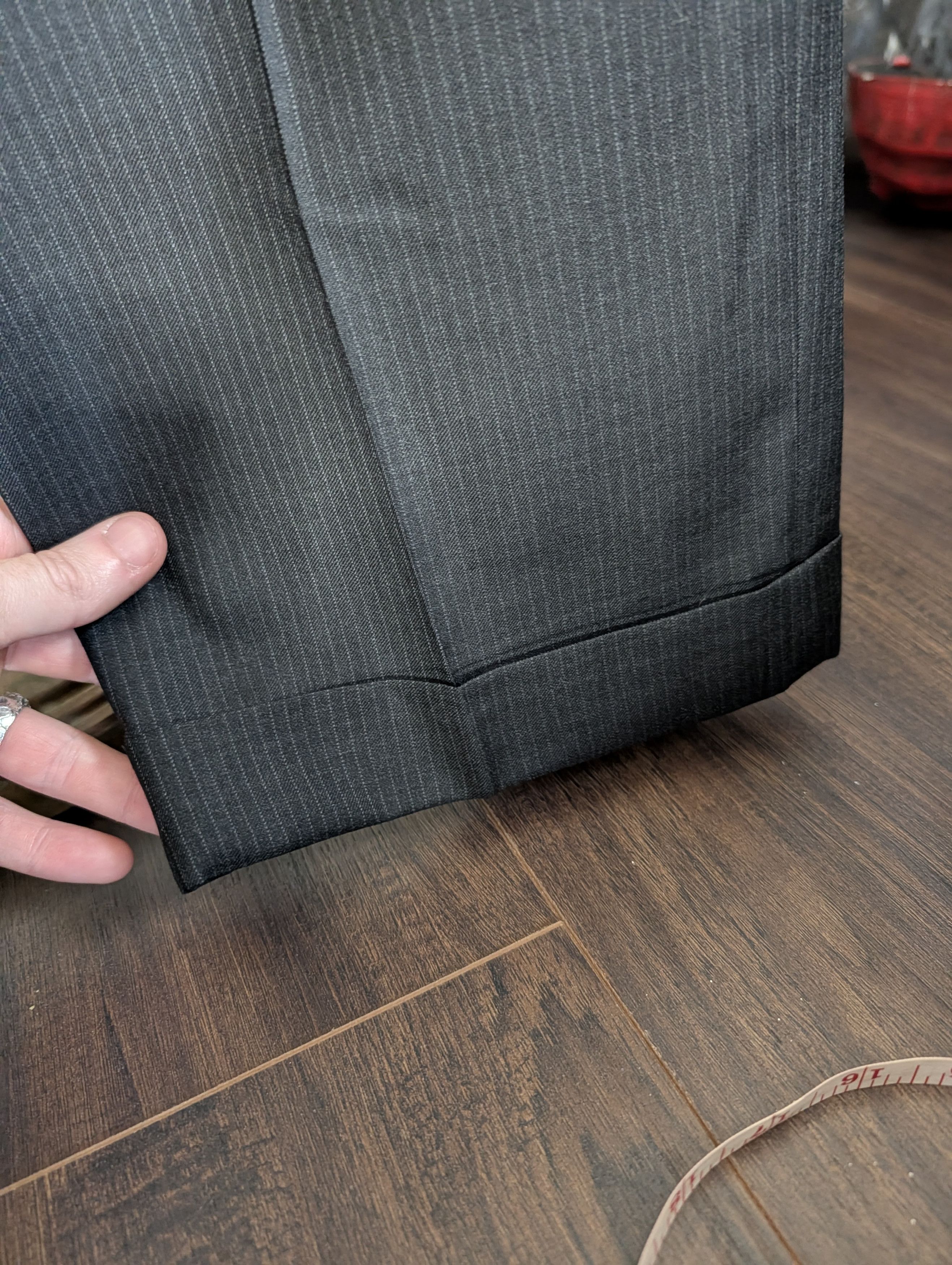 Brooks Brothers Vintage pure Woolmark New Wool pinstriped cuffed trousers Size US 32 / EU 48 - 3 Thumbnail