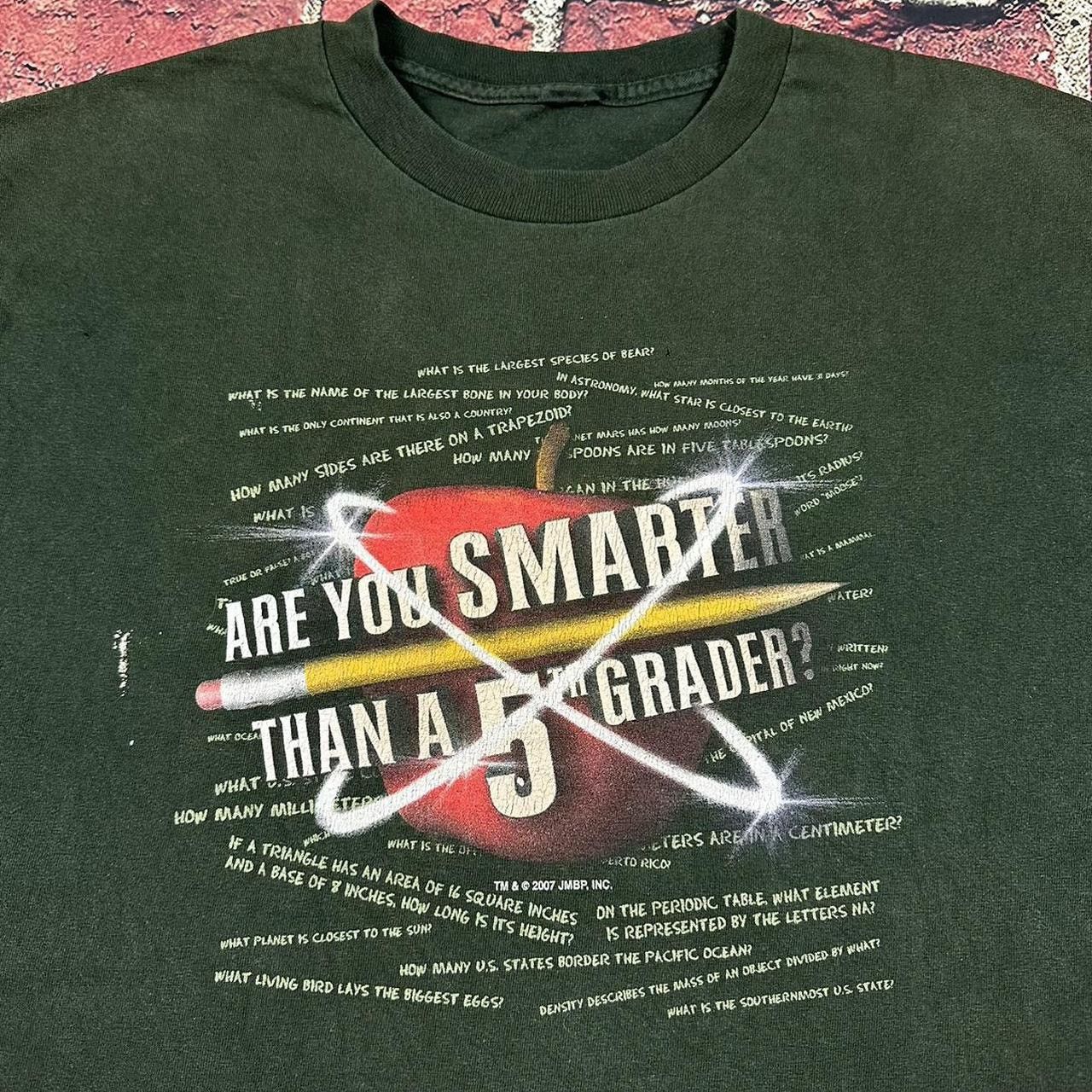 Vintage Vintage Are You Smarter Than A 5th Grader TV Show Promo Tee Size US L / EU 52-54 / 3 - 2 Thumbnail