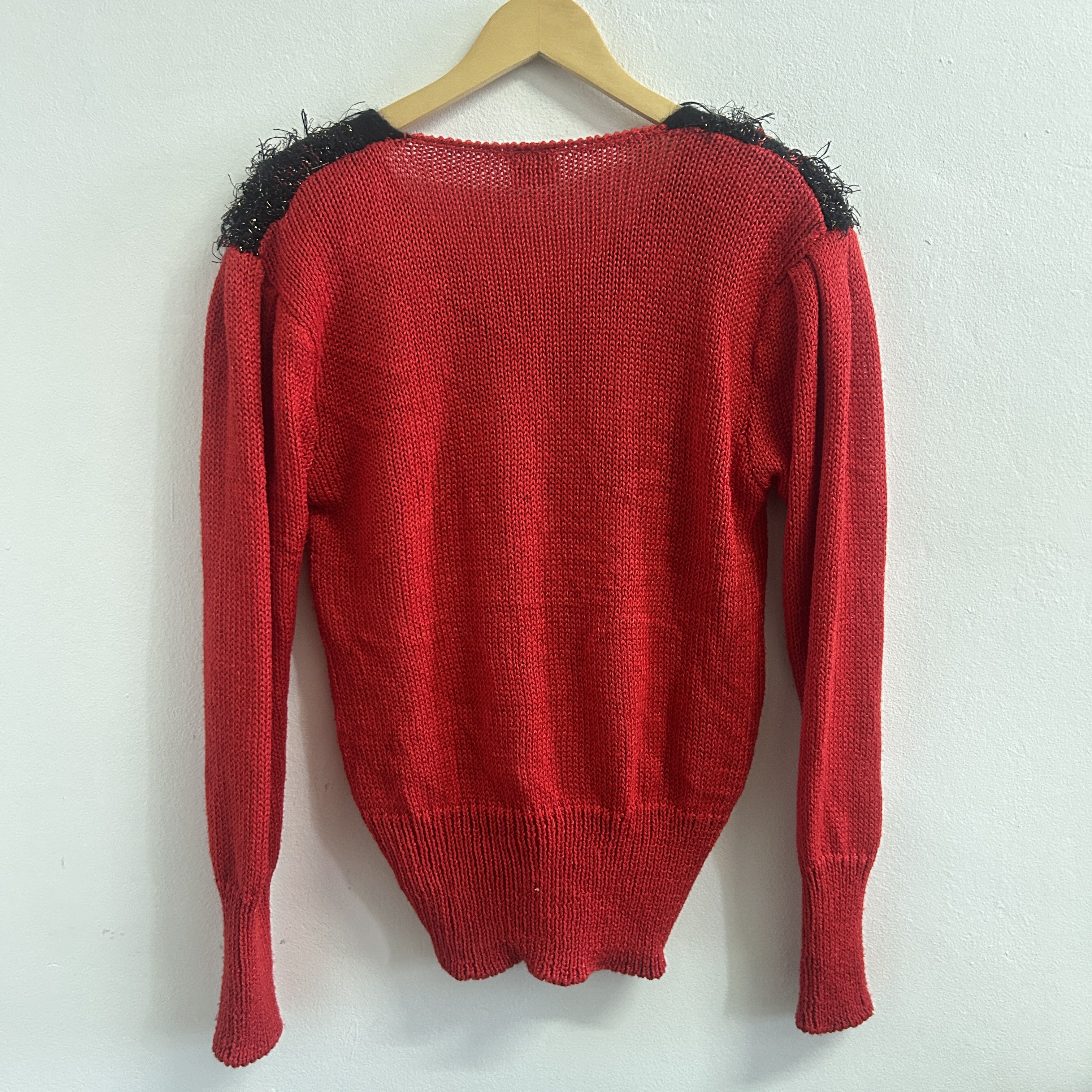 Vintage Vintage 80s Pearl Embellished Sweater Size M / US 6-8 / IT 42-44 - 9 Thumbnail