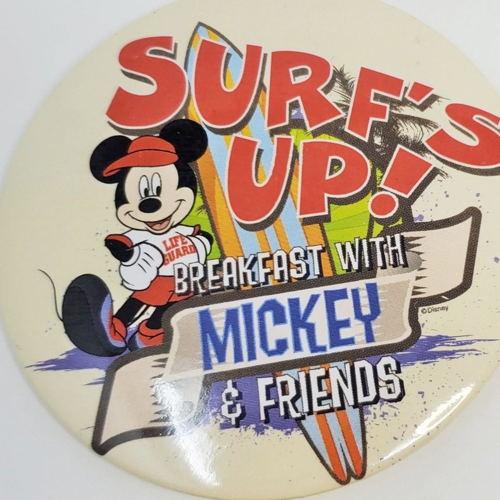 Disney Disney Surfs Up! Breakfast w Mickey 4 Pack of Buttons Size ONE SIZE - 2 Thumbnail