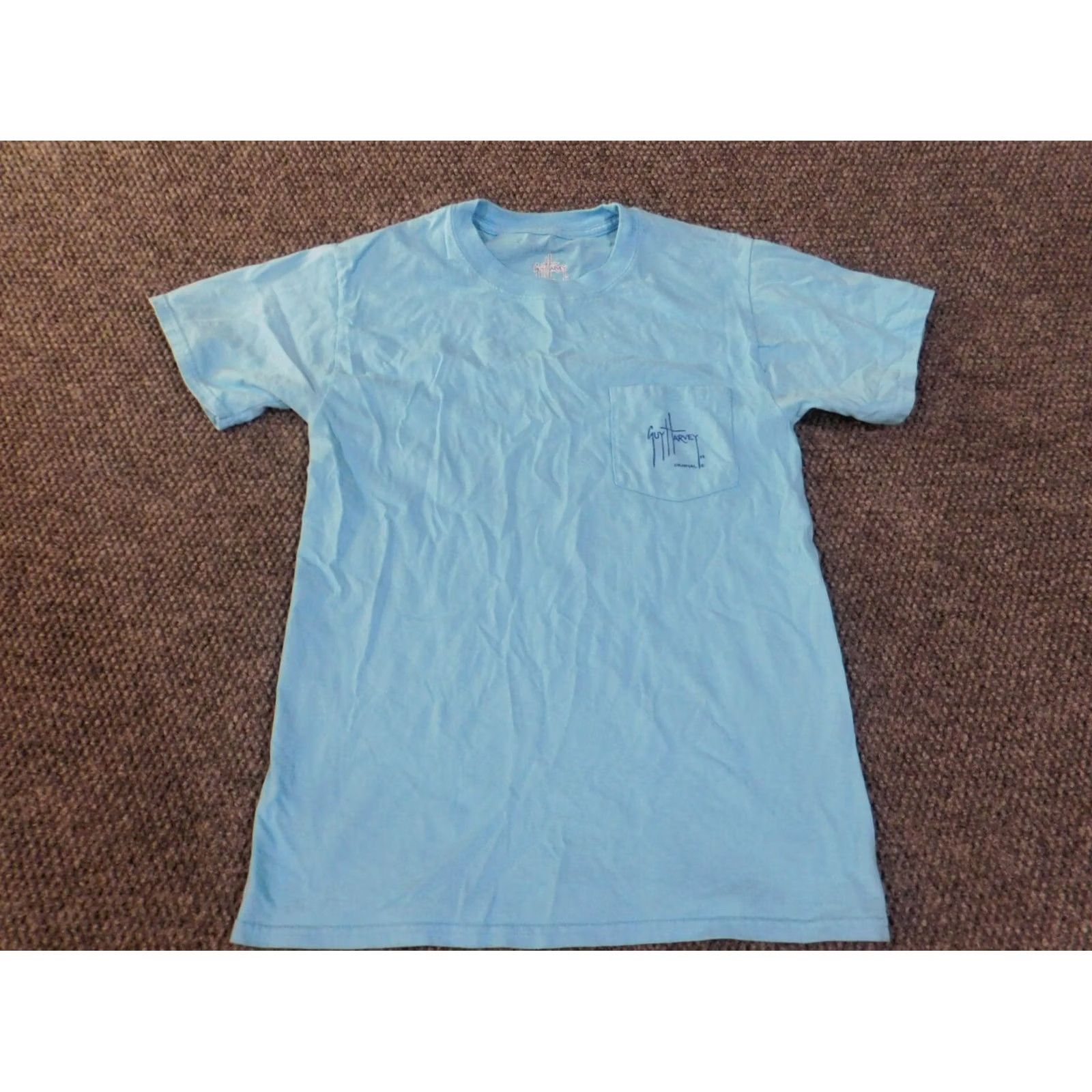 Guy Harvey Guy Harvey T-Shirt Mens Small Blue Pocket Fish Beach Graphic Crew Neck Short Sleeve Cotton Logo Vintage No Size US S / EU 44-46 / 1 - 3 Thumbnail