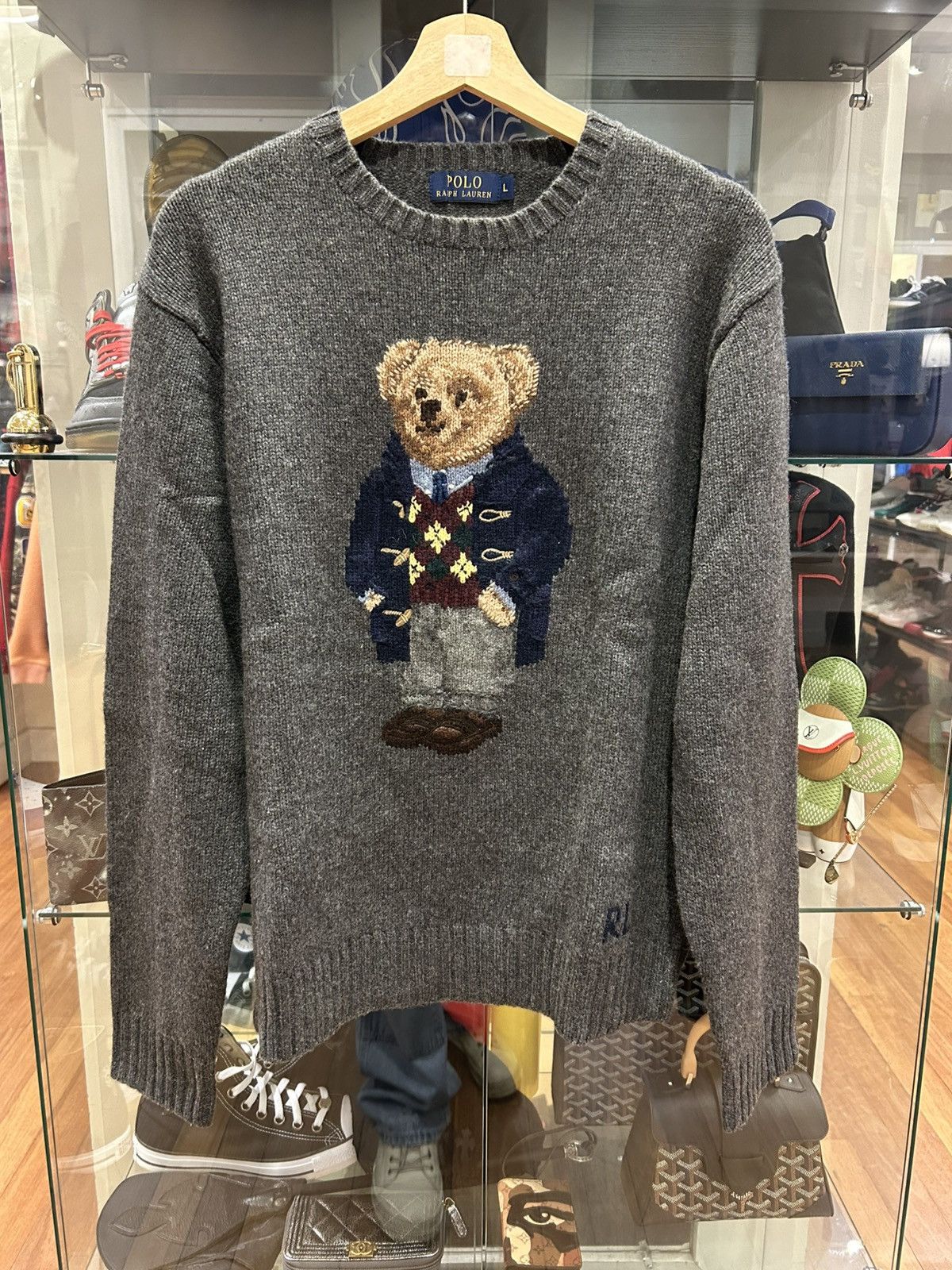 Polo Ralph Lauren Polo Ralph Lauren Polo Bear Knit Sweater Size US L / EU 52-54 / 3 - 1 Thumbnail